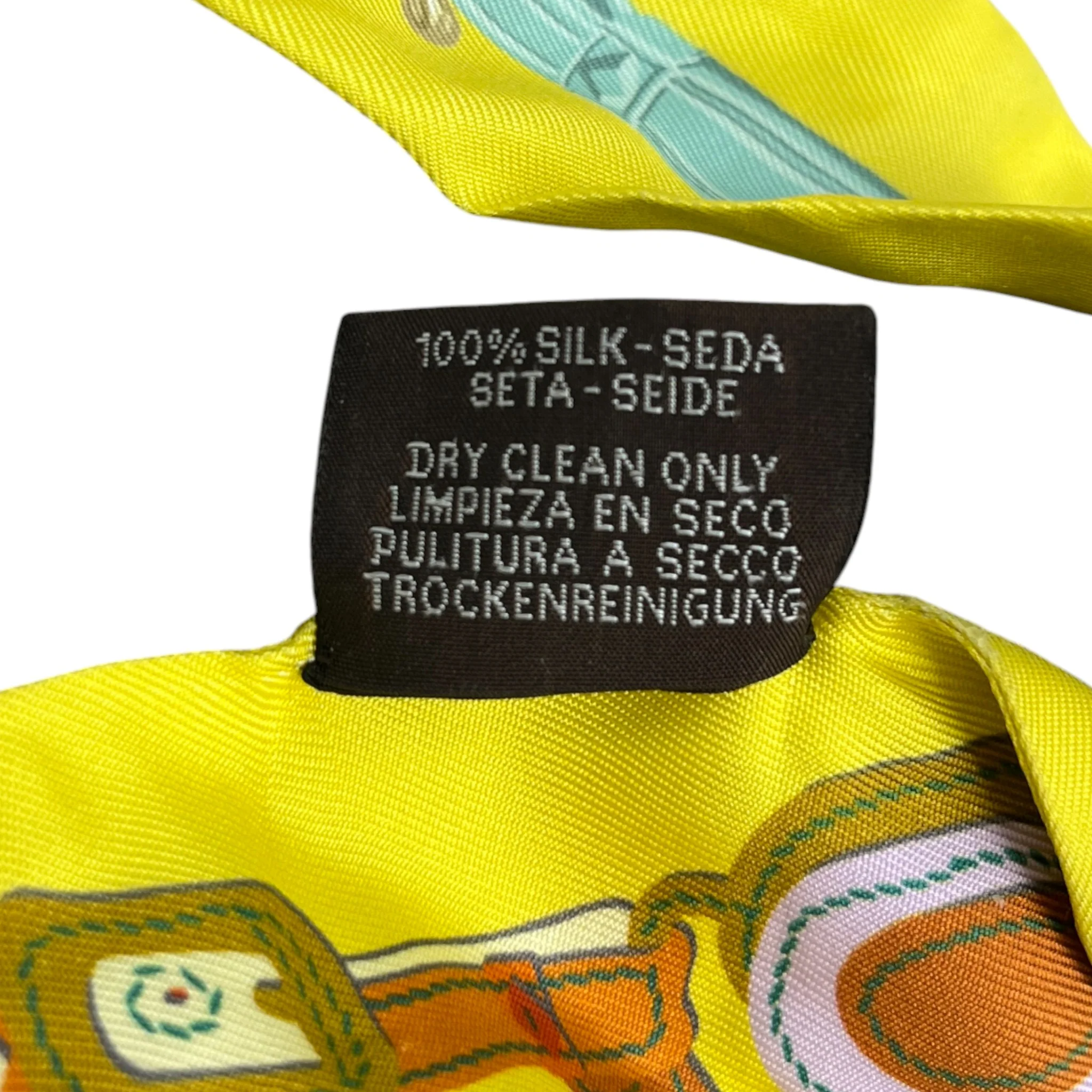 Women's Brides De Gala Twilly Scarf Yellow - Image 5