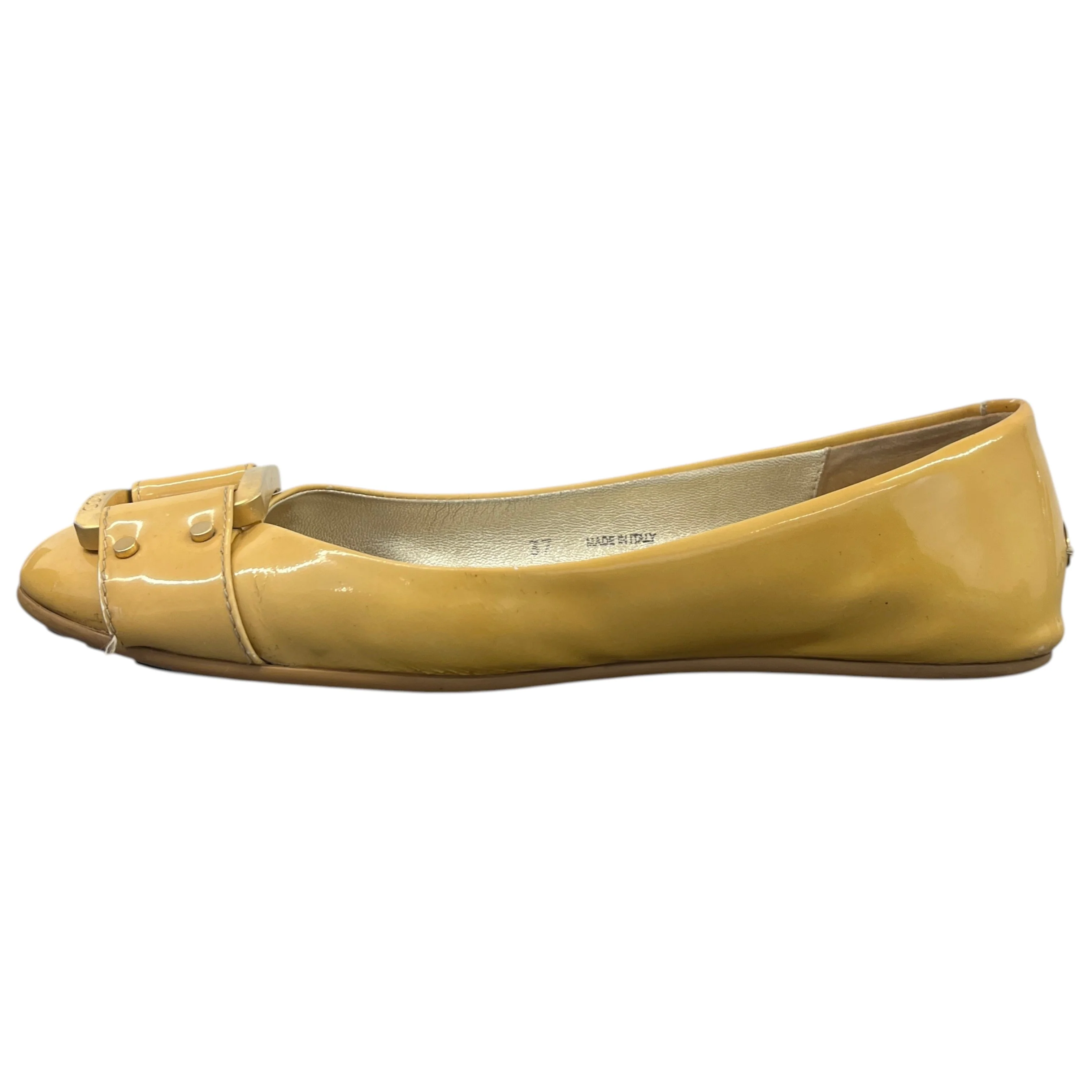 Women's Buckle Ballet Flats Mules Beige Size EU 37 / UK 4 - Image 5