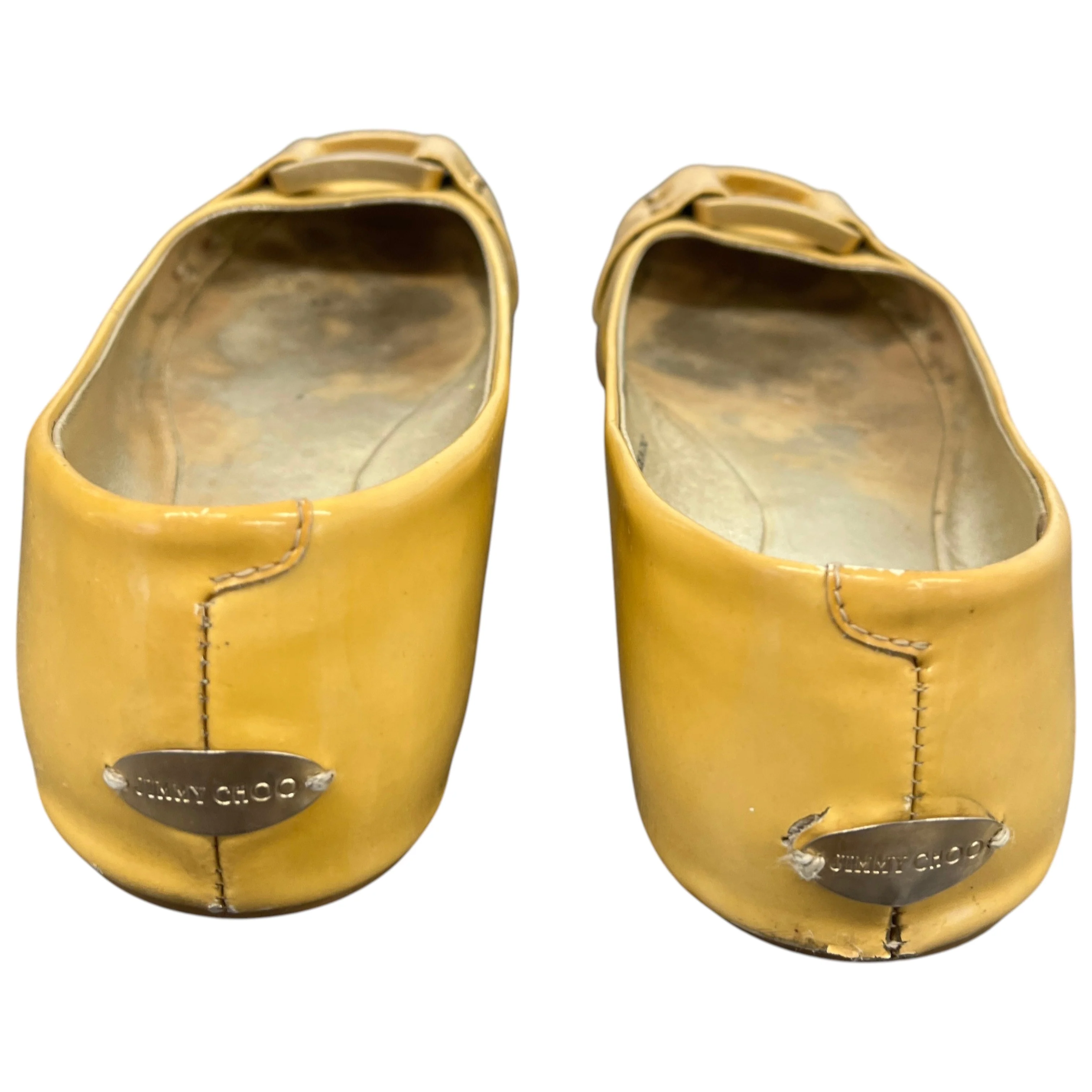 Women's Buckle Ballet Flats Mules Beige Size EU 37 / UK 4 - Image 7