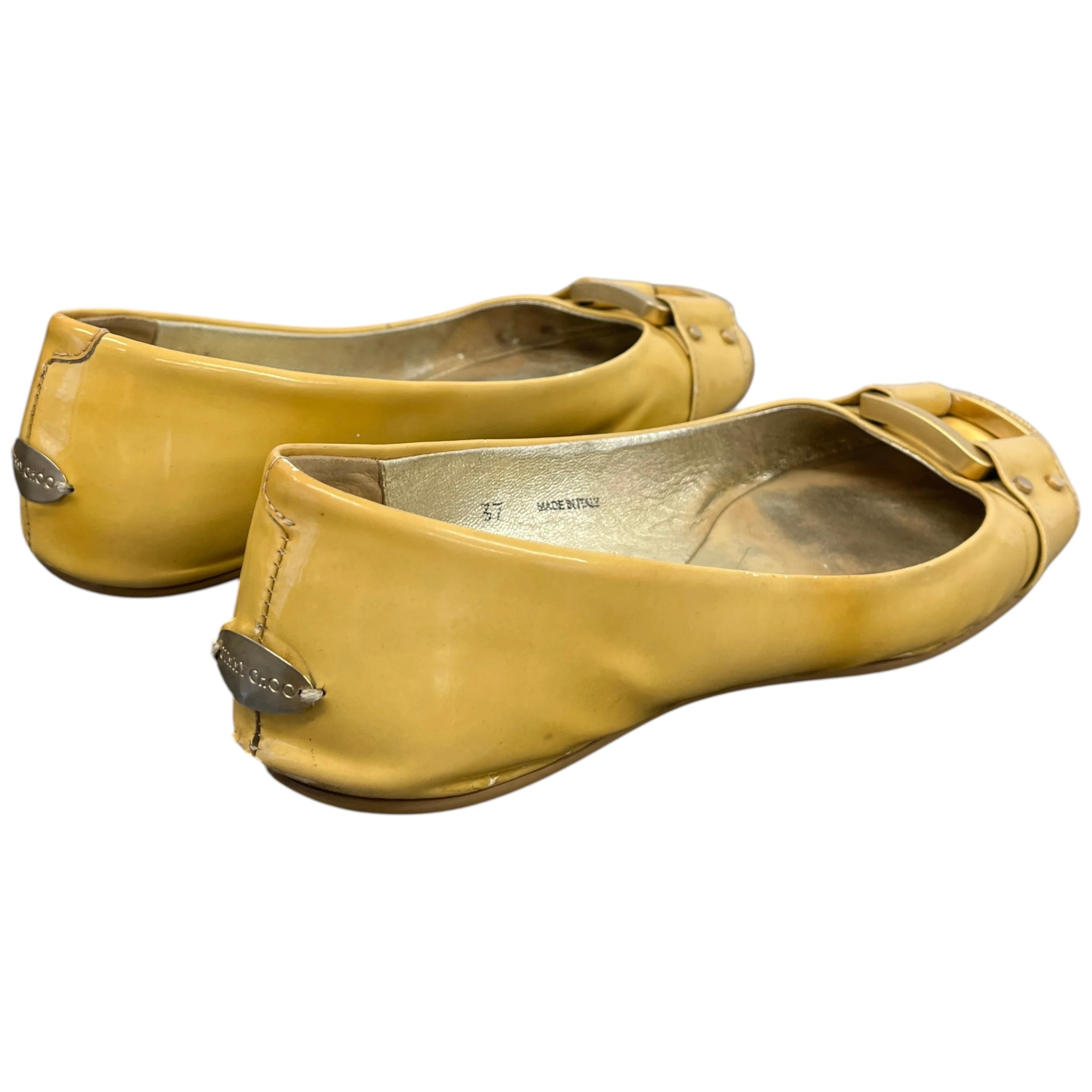 Women's Buckle Ballet Flats Mules Beige Size EU 37 / UK 4 - Image 9