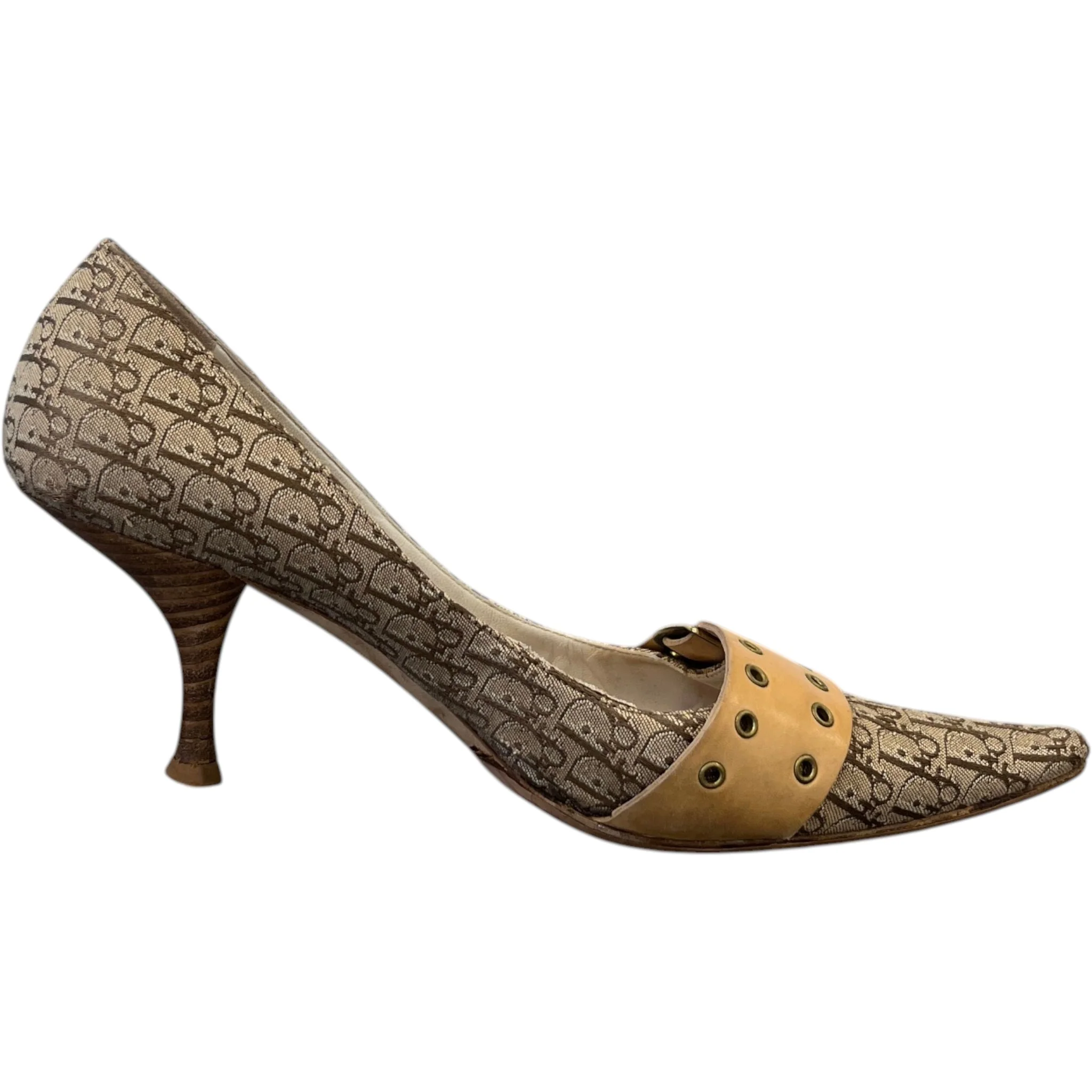 Women's Buckle Detail Kittern Heels Beige Size EU 37.5 / UK 4.5 - Image 4