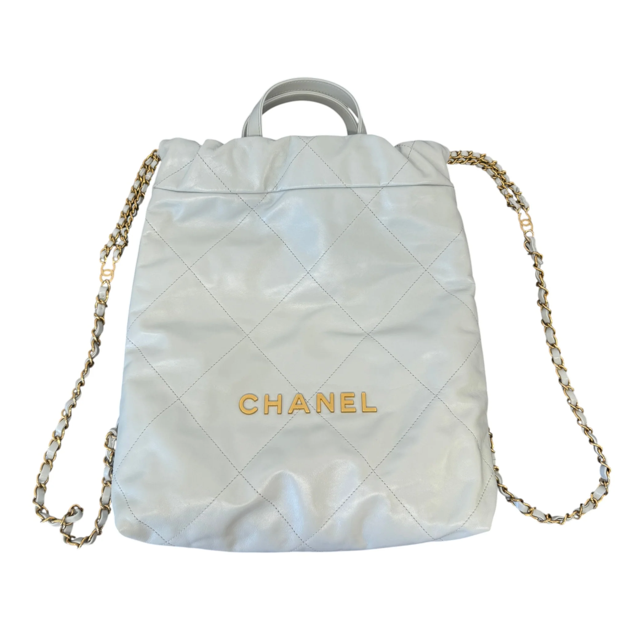 Women's Calfskin 22 Backpack Grey - Image 4