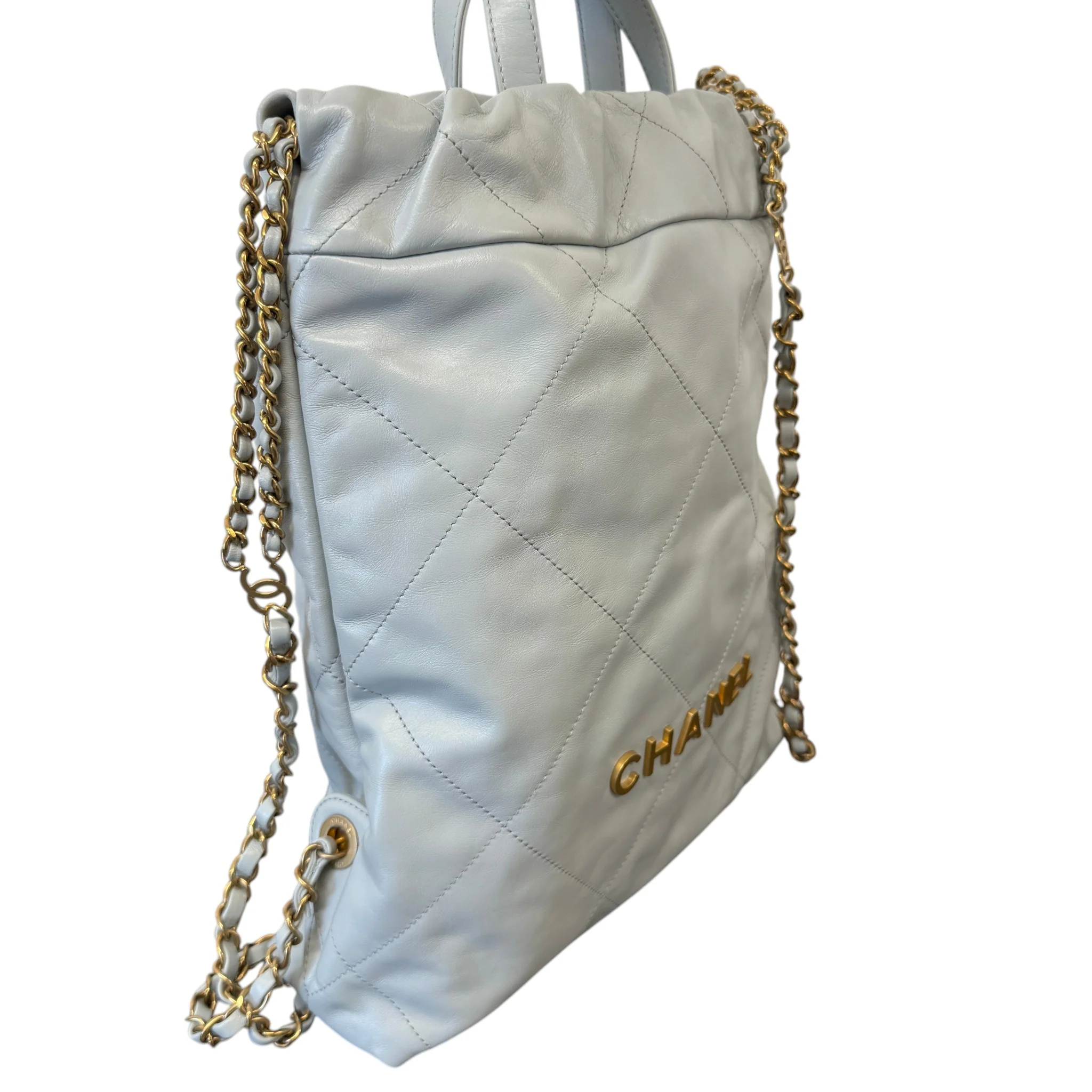 Women's Calfskin 22 Backpack Grey - Image 5