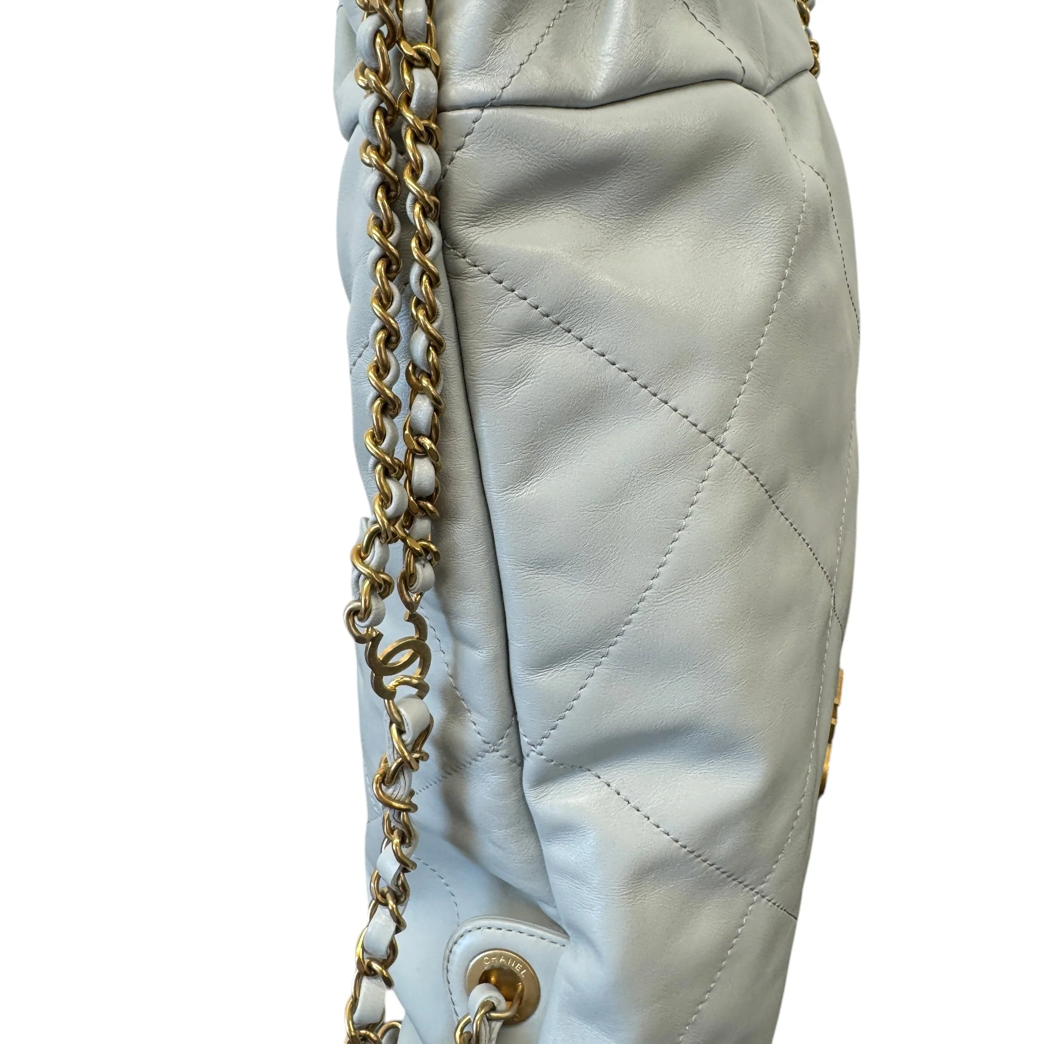 Women's Calfskin 22 Backpack Grey - Image 6