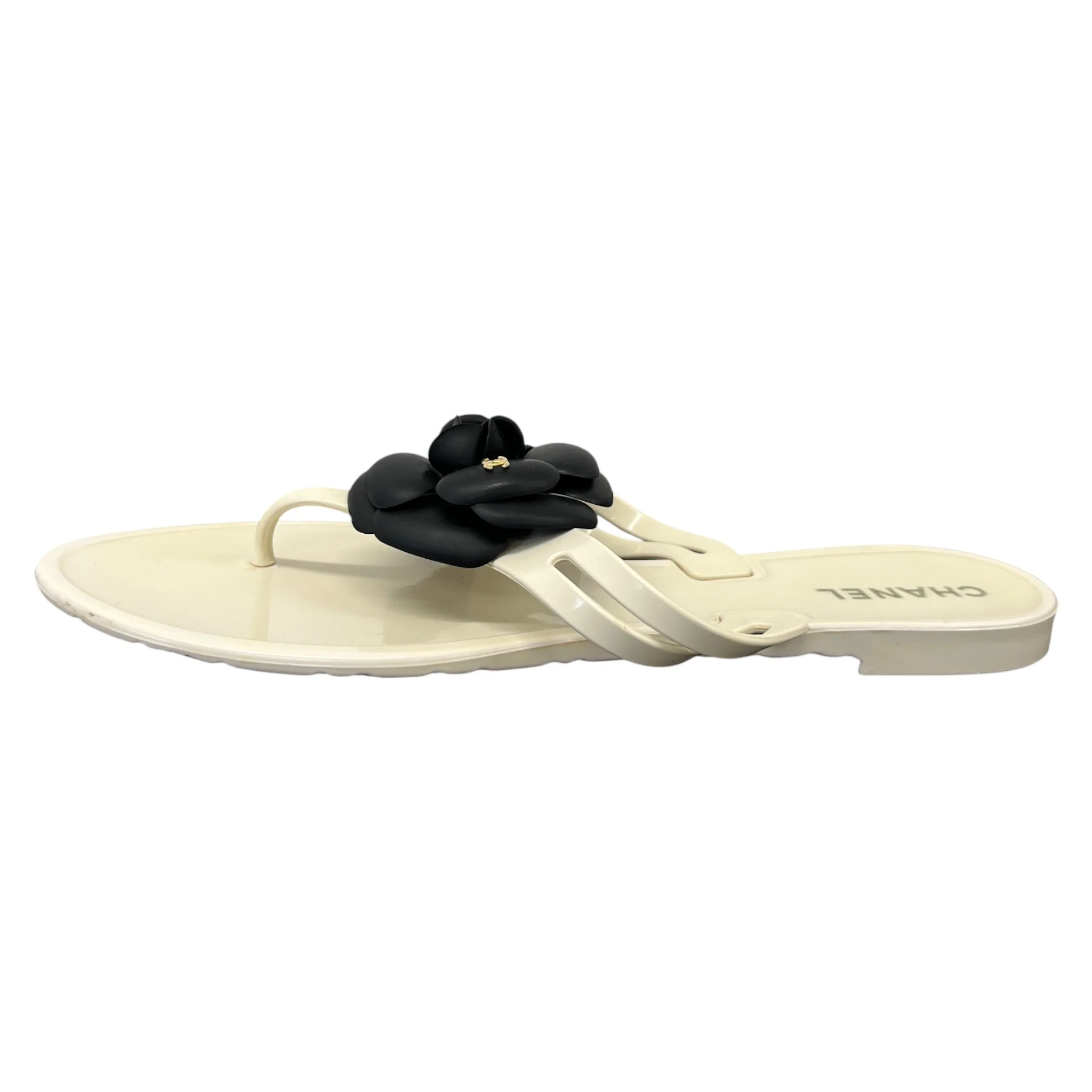 Women's Camellia Thong Sandals Cream Size EU 41 / UK 8 - Image 5