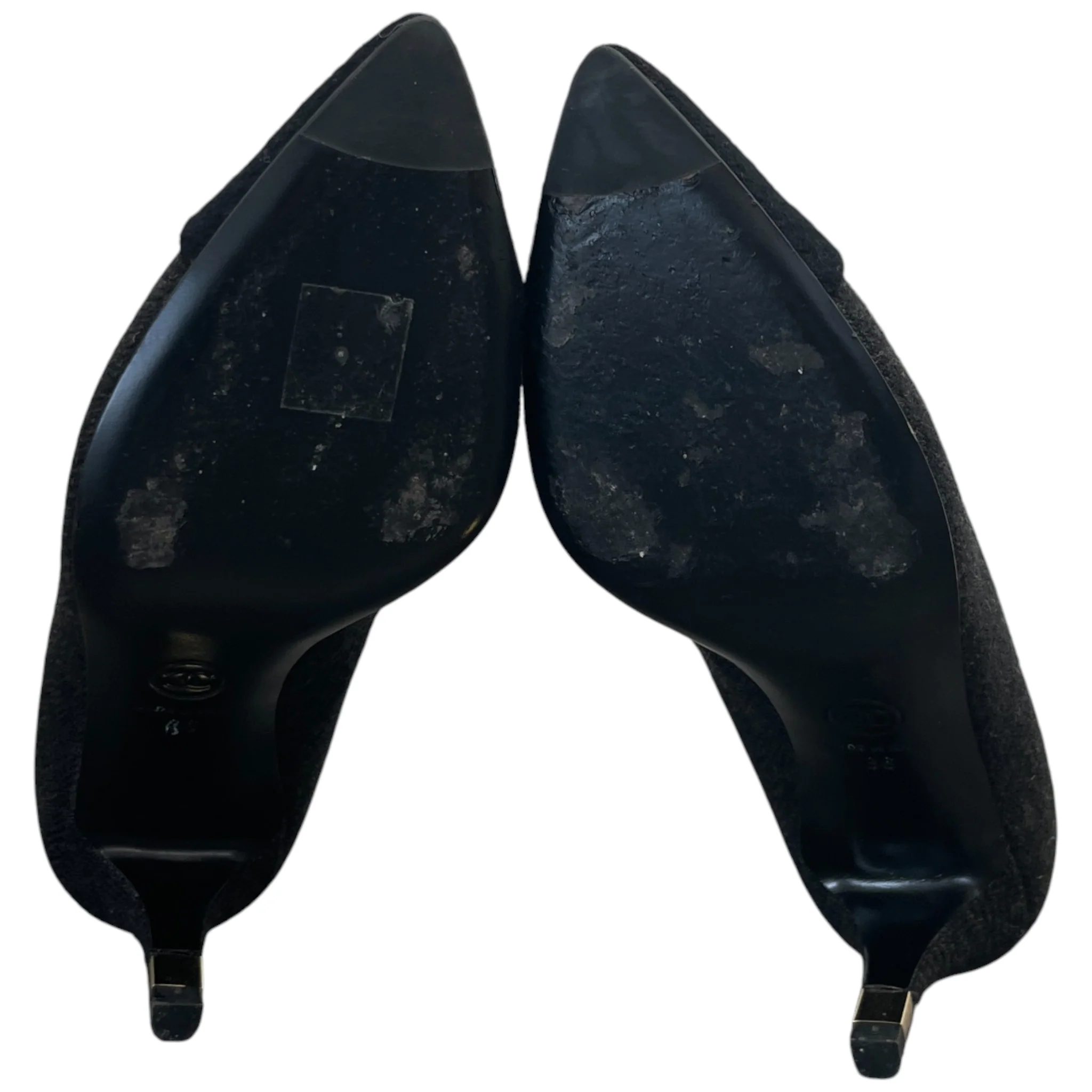 Women's Cap Toe Kitten Heels Black Size EU 36 / UK 3 - Image 10