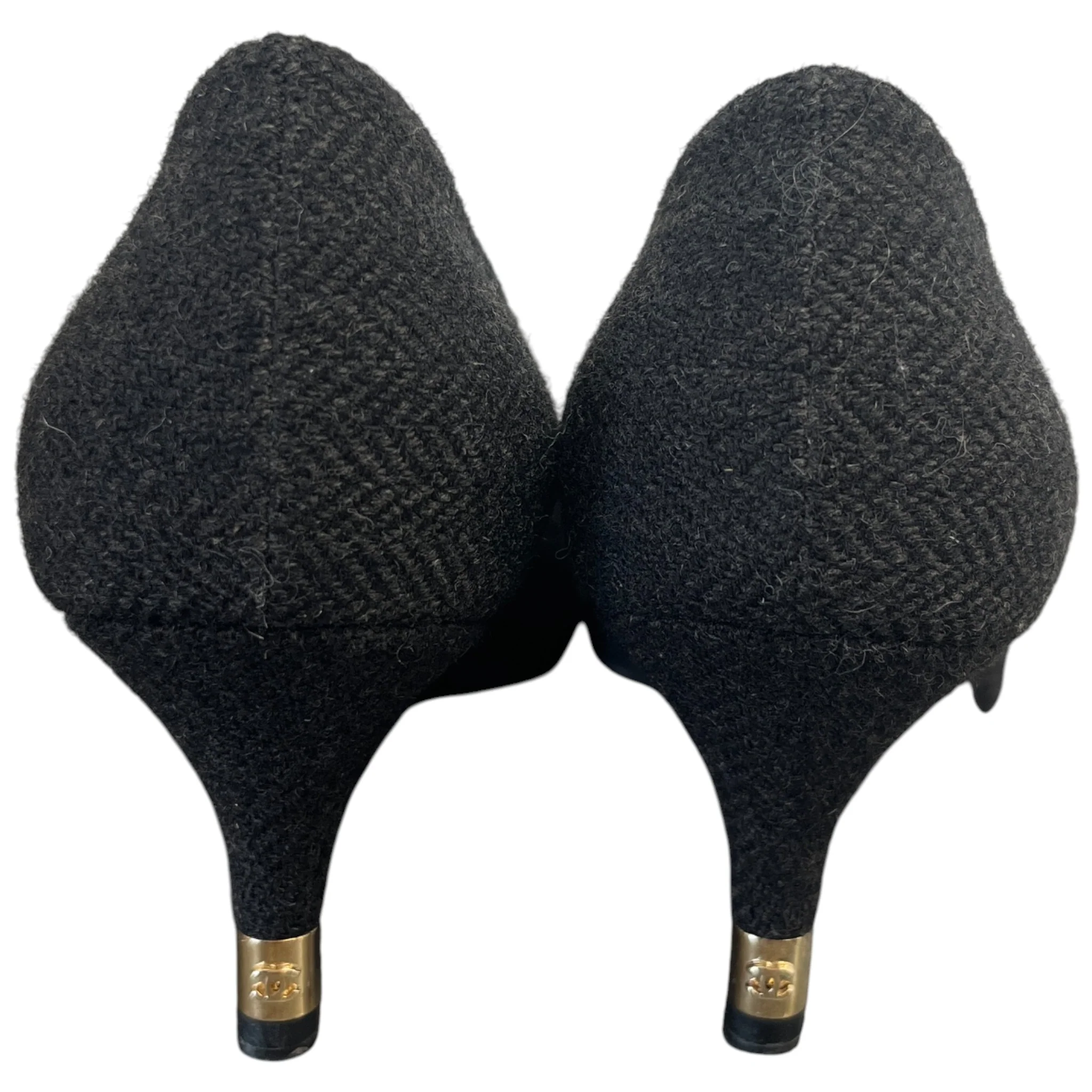 Women's Cap Toe Kitten Heels Black Size EU 36 / UK 3 - Image 7