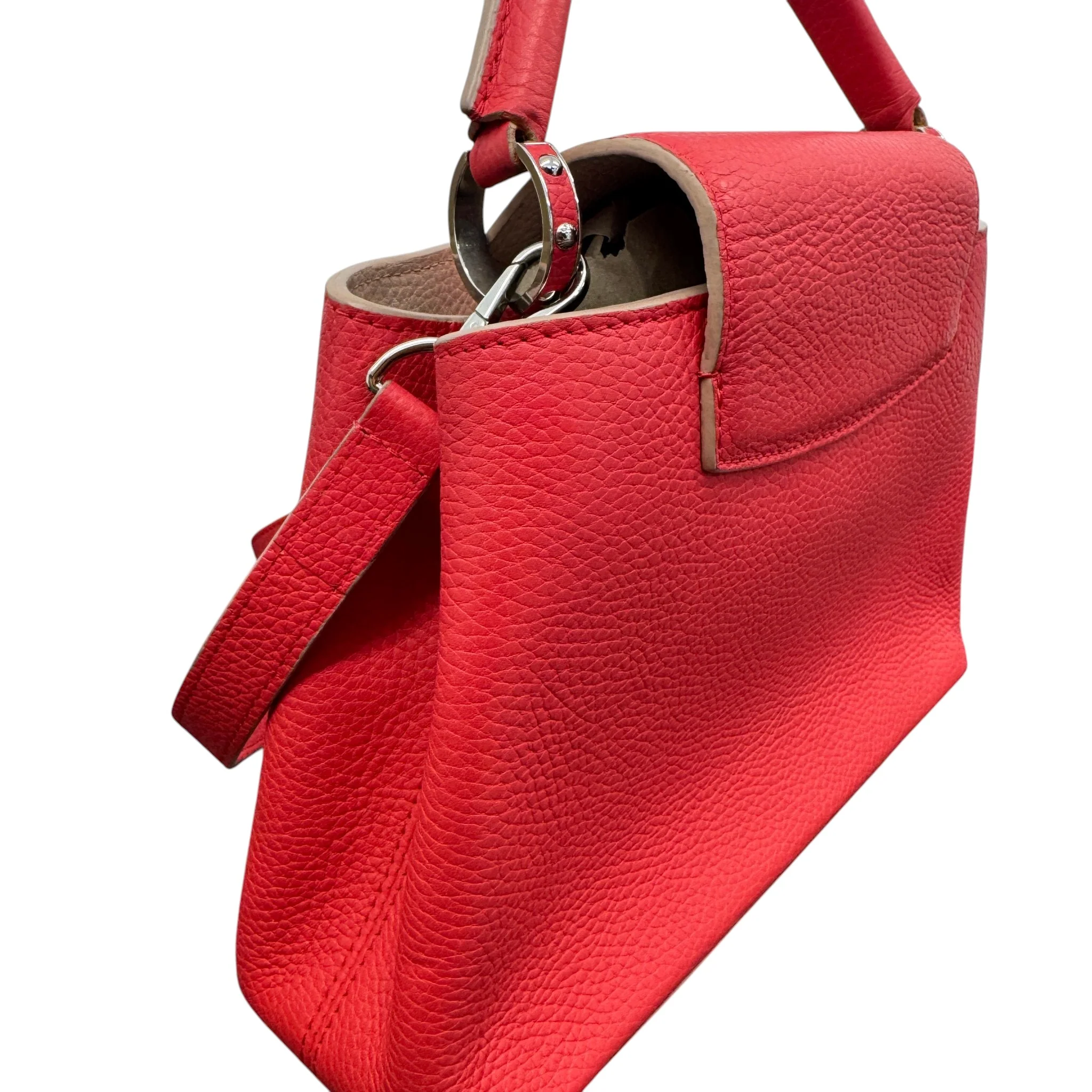 Women's Capucines Bb Taurillon Handbag Red - Image 11