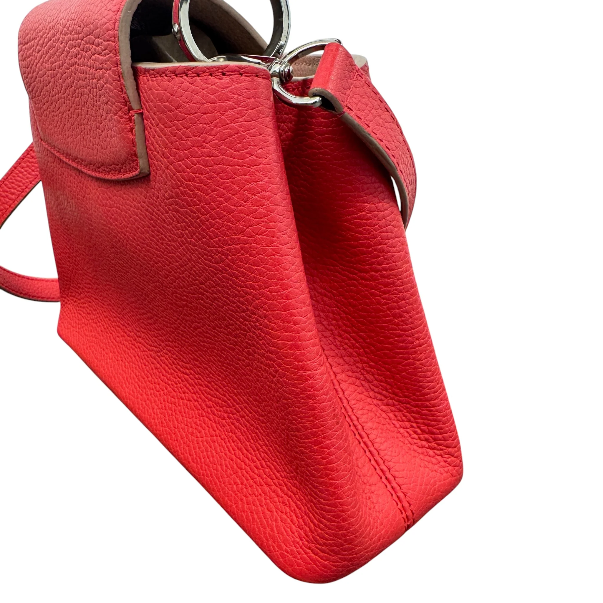 Women's Capucines Bb Taurillon Handbag Red - Image 12