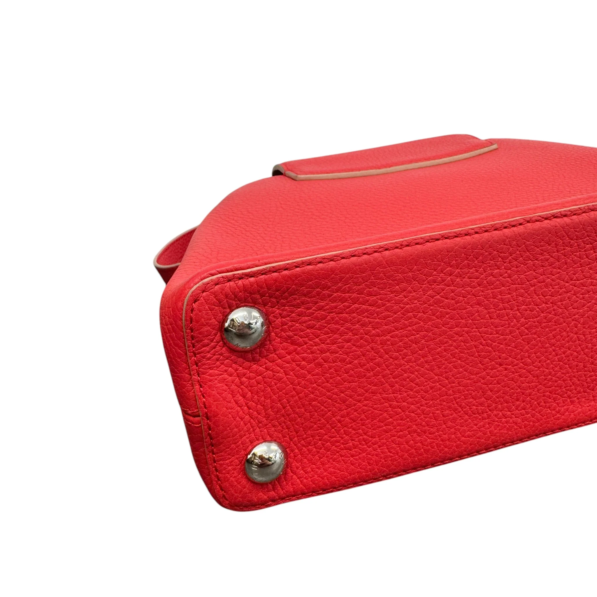Women's Capucines Bb Taurillon Handbag Red - Image 16