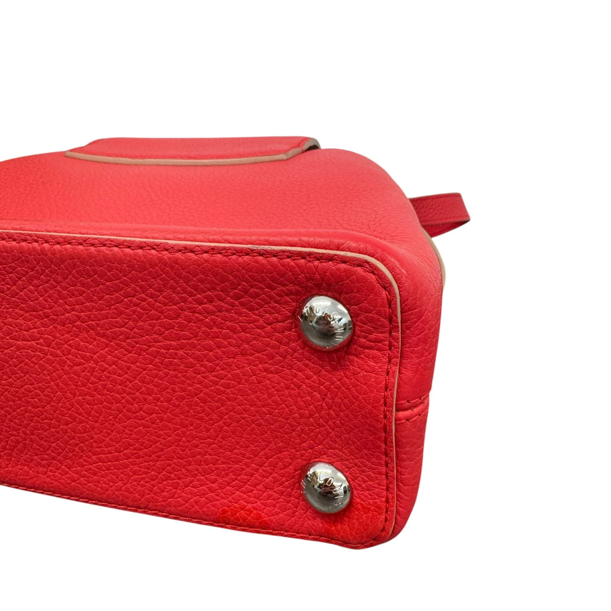 Women's Capucines Bb Taurillon Handbag Red - Image 17