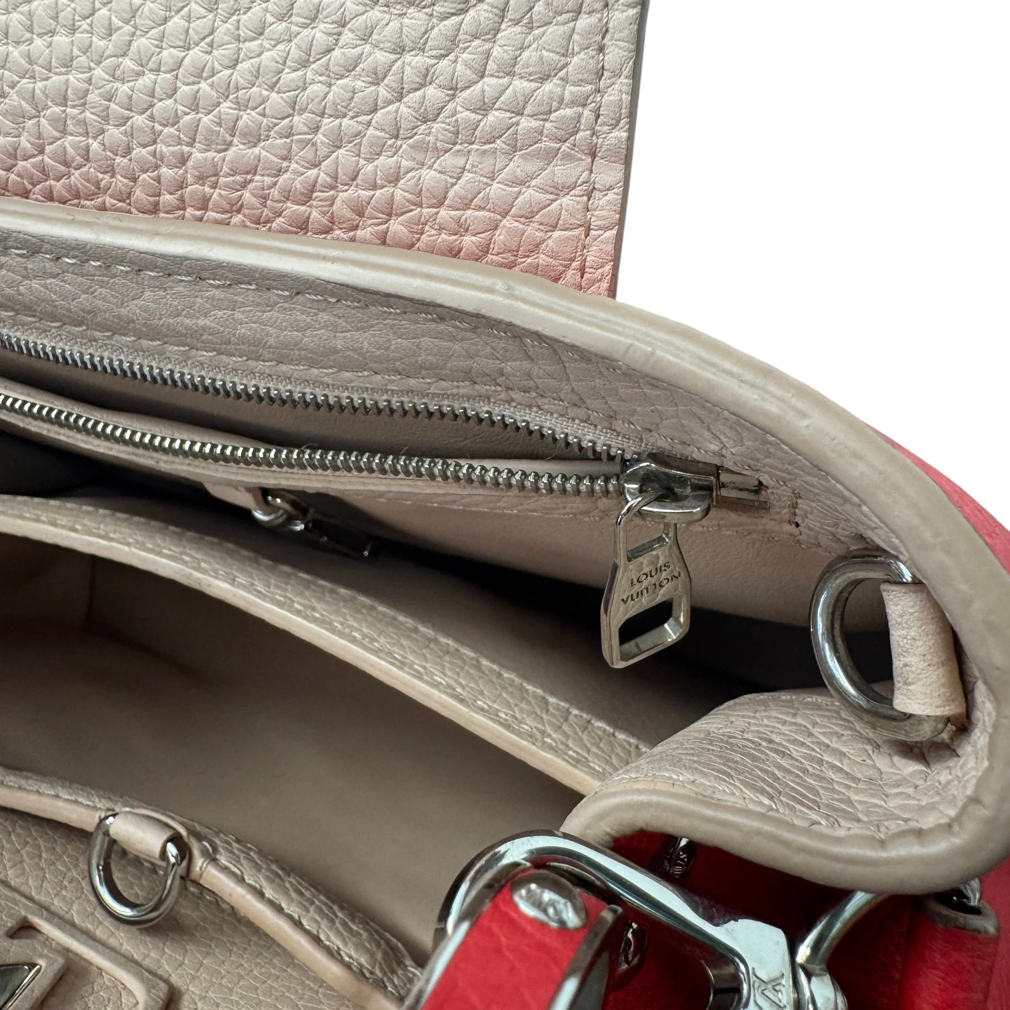Women's Capucines Bb Taurillon Handbag Red - Image 21
