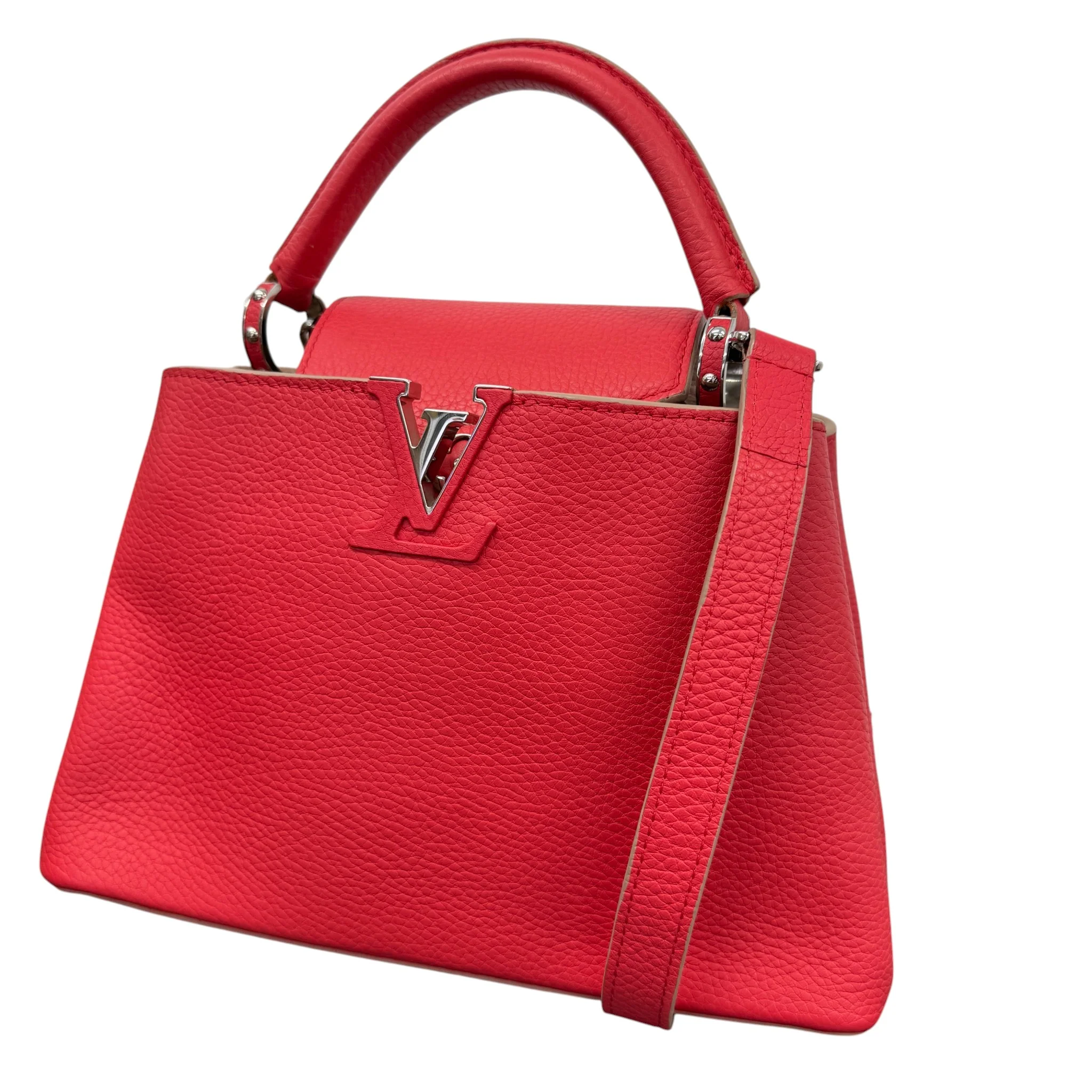 Women's Capucines Bb Taurillon Handbag Red - Image 4