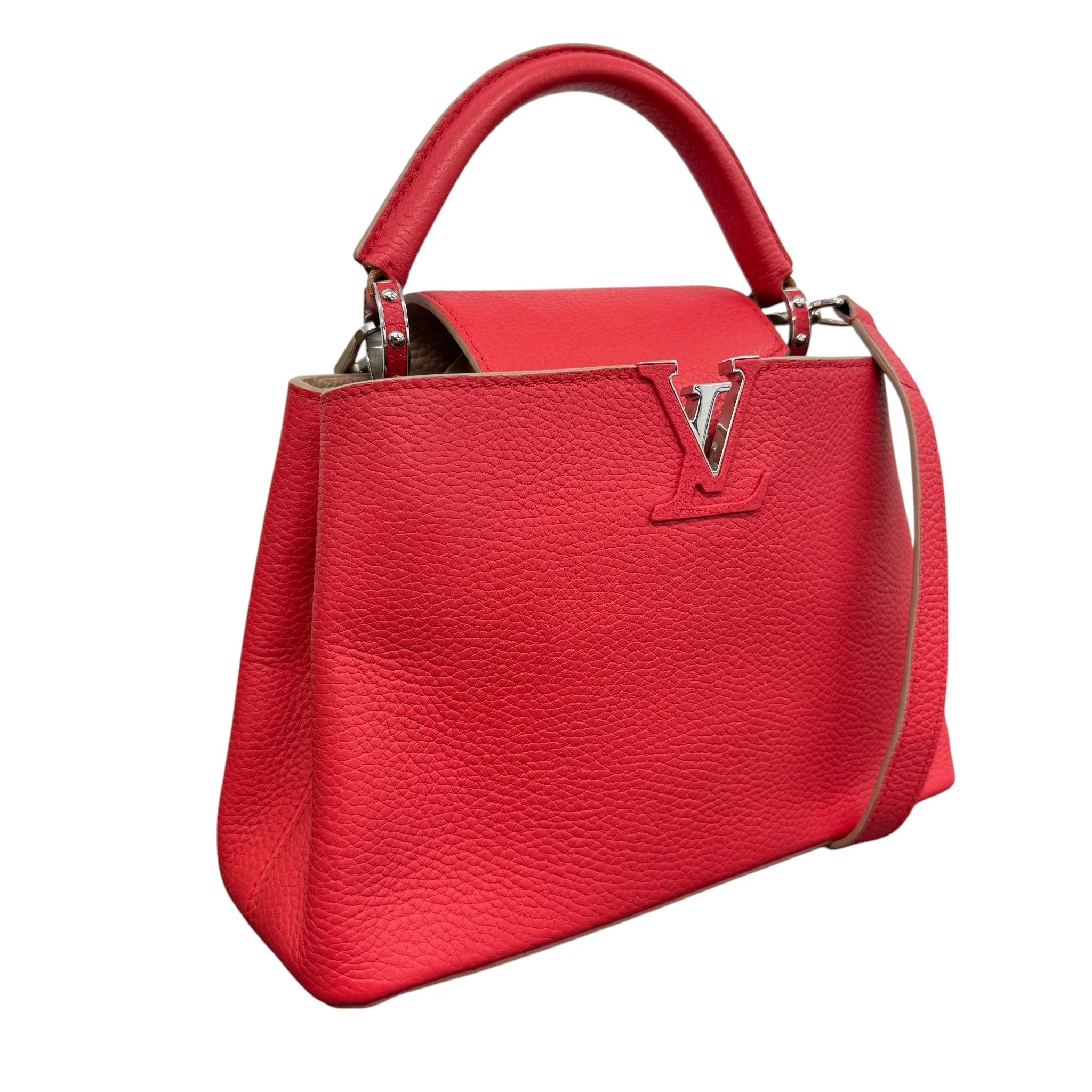 Women's Capucines Bb Taurillon Handbag Red - Image 5