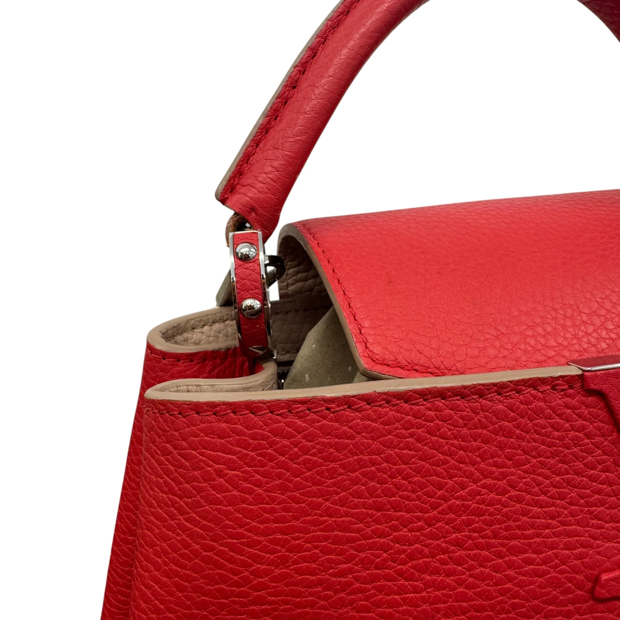 Women's Capucines Bb Taurillon Handbag Red - Image 6