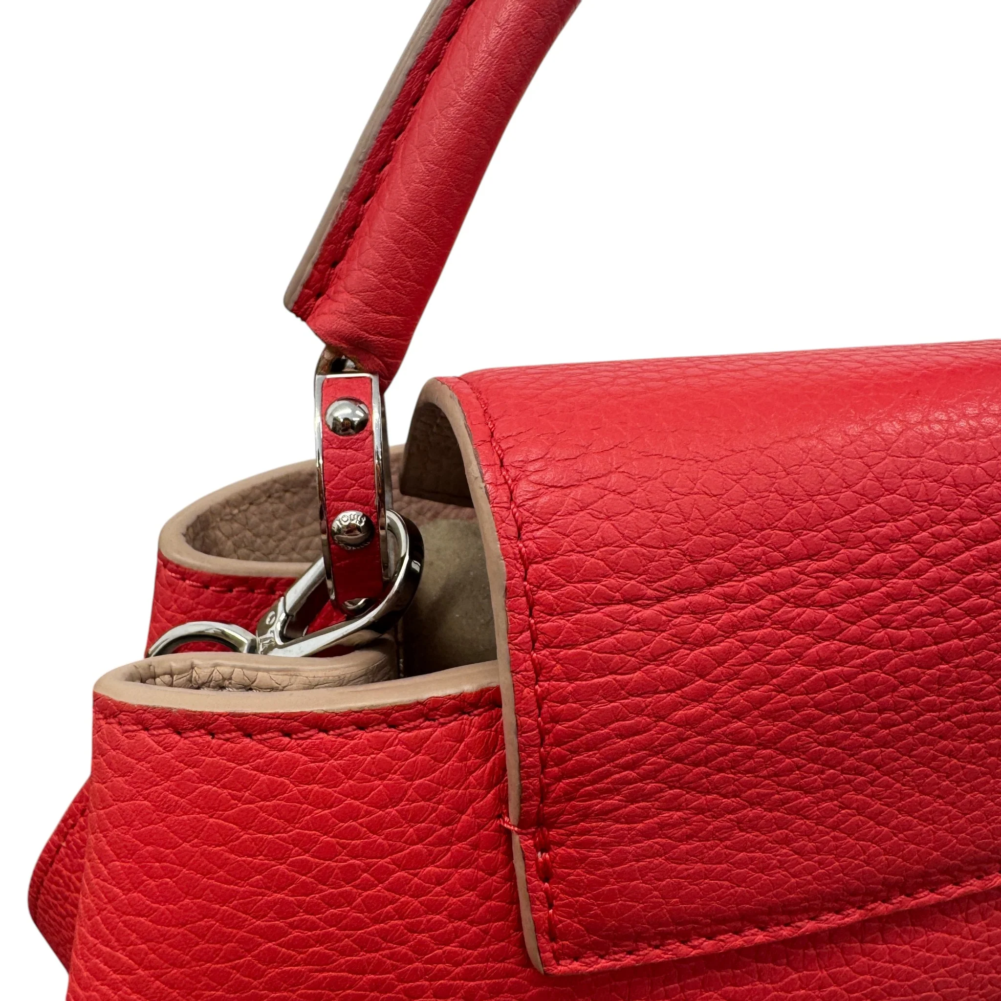 Women's Capucines Bb Taurillon Handbag Red - Image 9