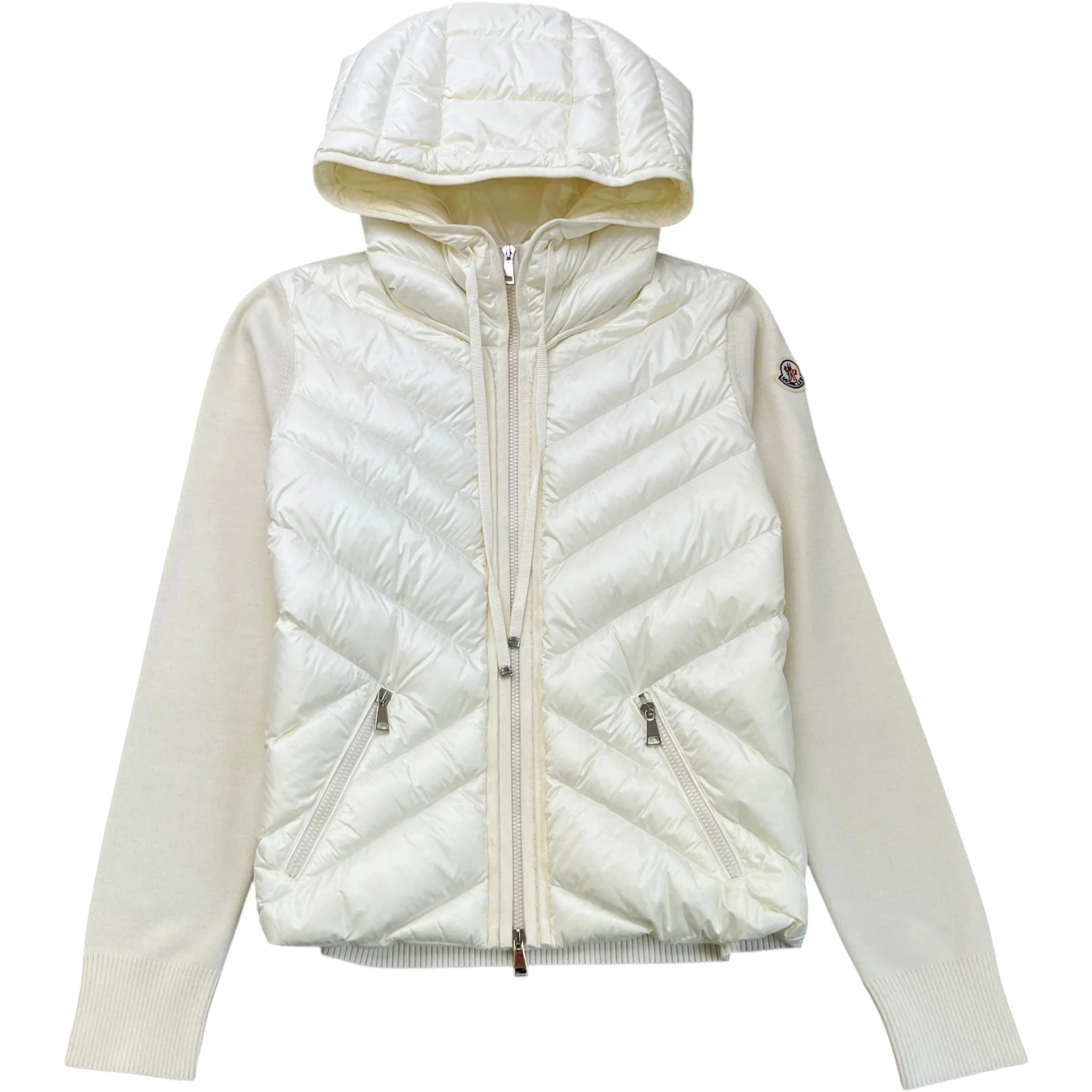 Women's Cardigan Tricot Jacket Cream Size L