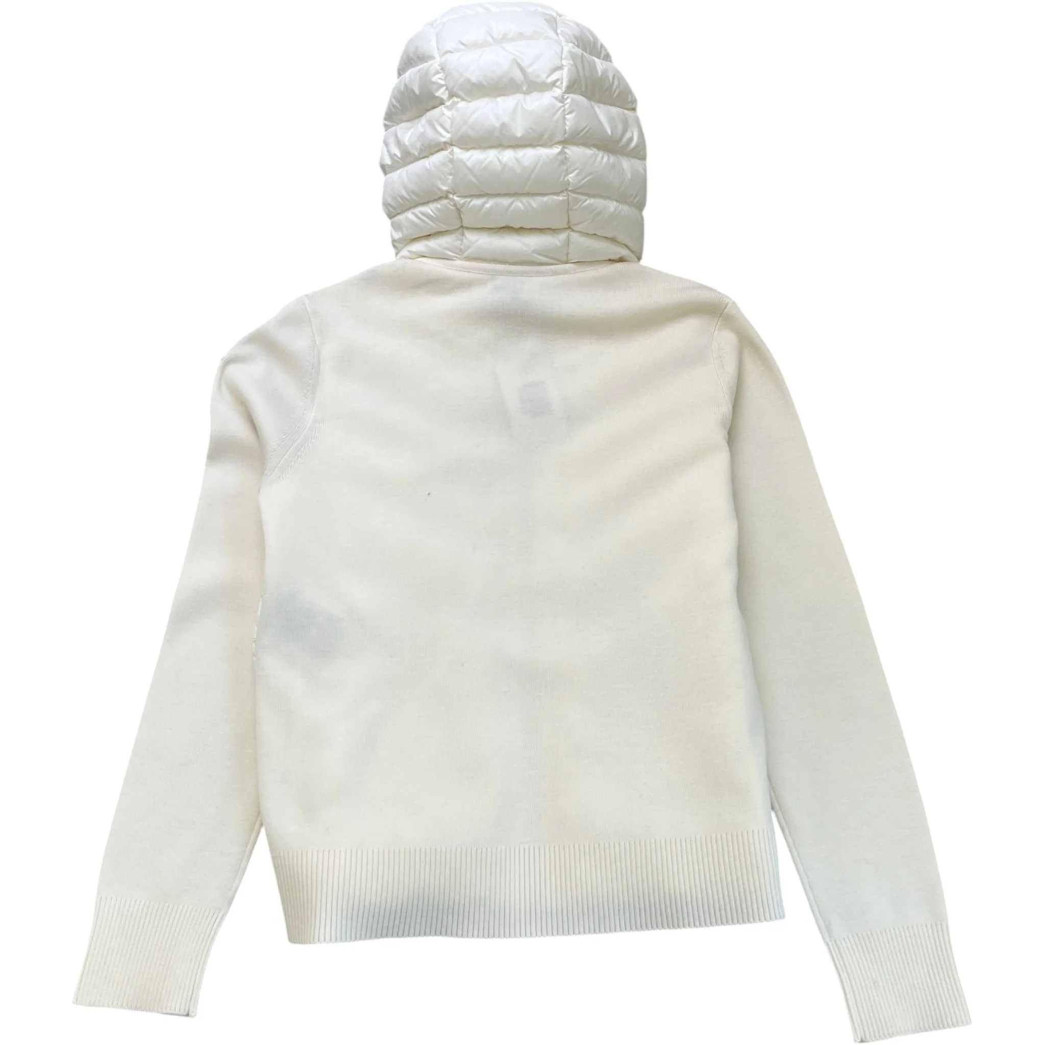 Women's Cardigan Tricot Jacket Cream Size L - Image 2