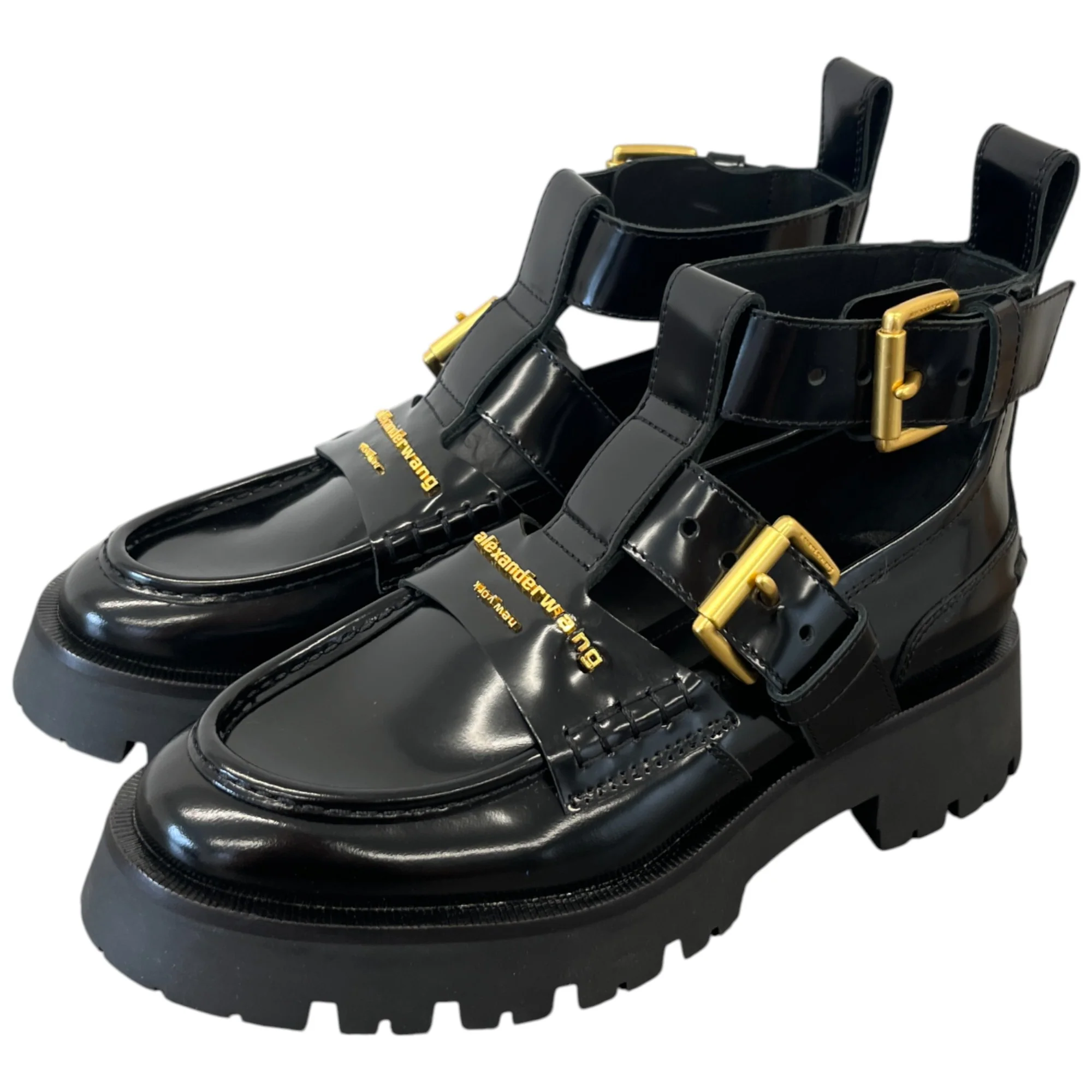 Women's Carter Ankle Strap Boots Black Size EU 37 / UK 4 - Image 9