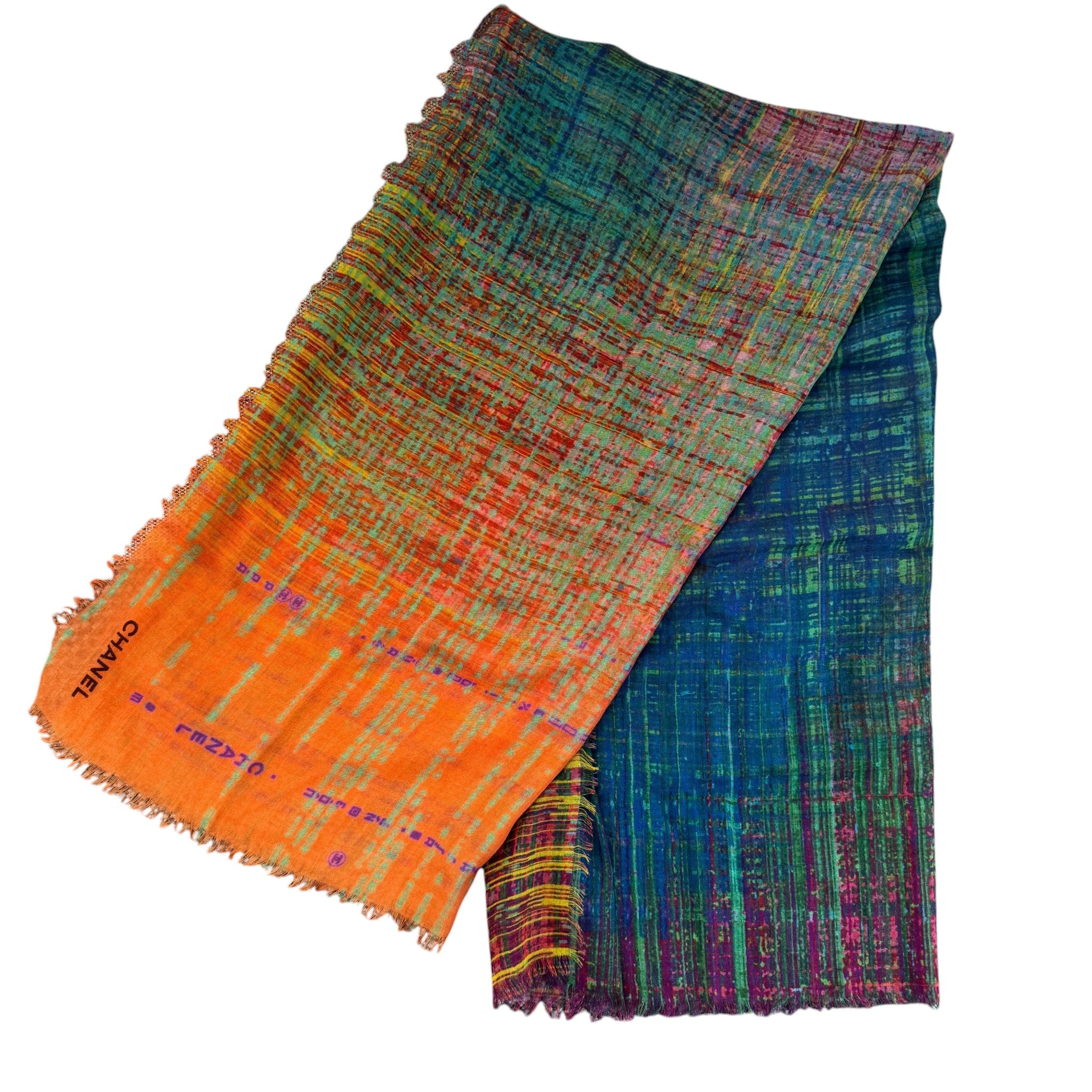 Women's Cashmere Silk Scarf Multi-Coloured - Image 6