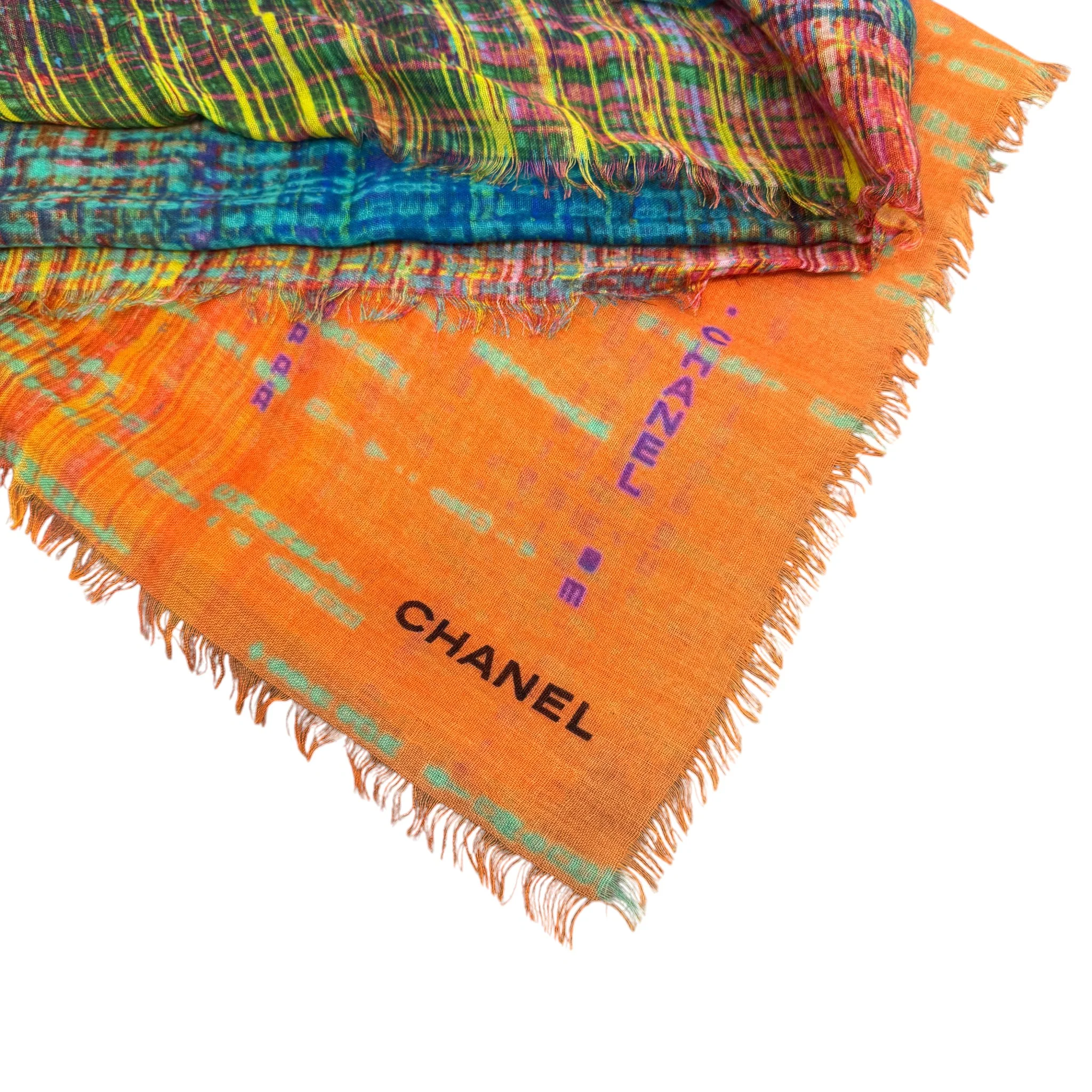 Women's Cashmere Silk Scarf Multi-Coloured - Image 8