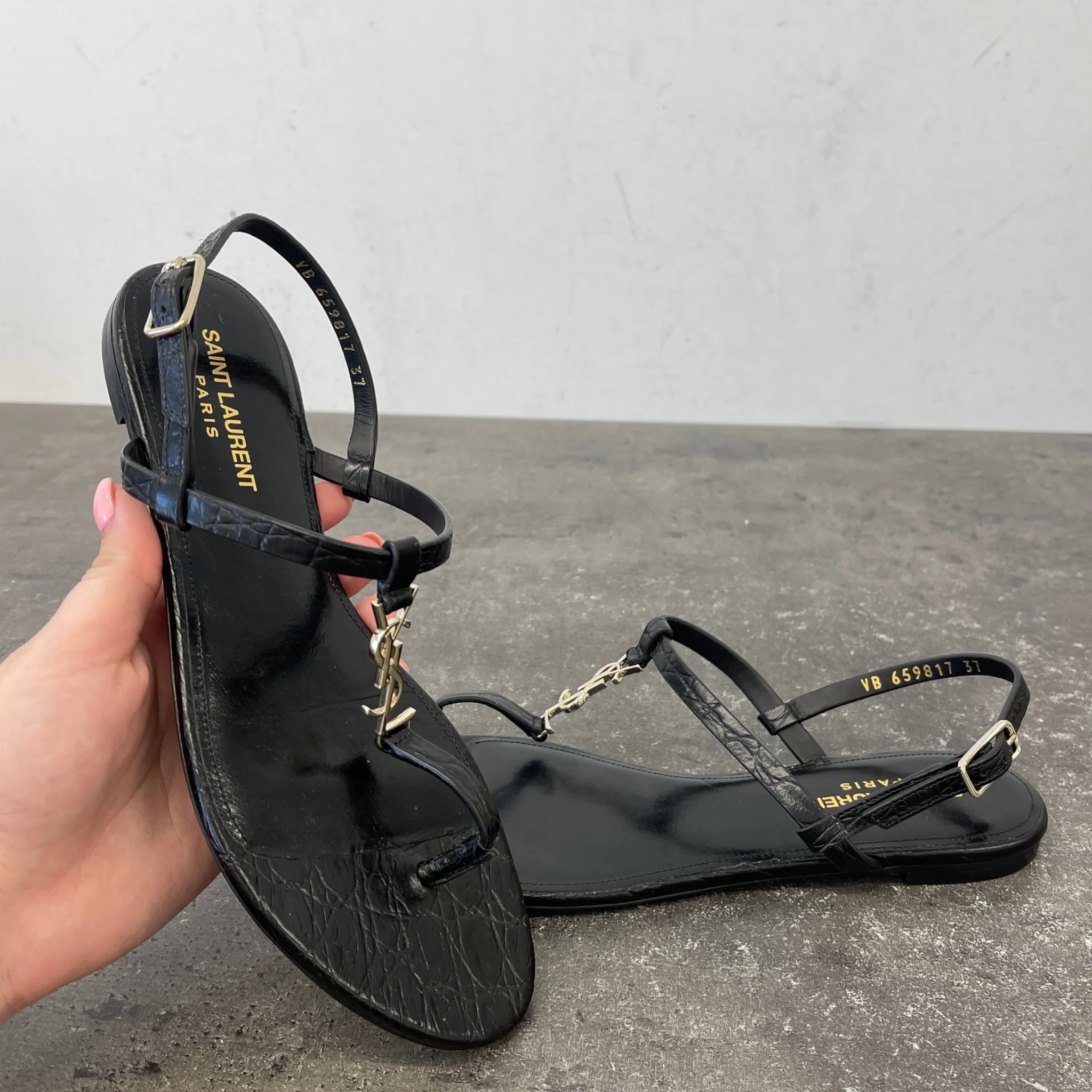 Women's Cassandra Sandals Black Size EU 37 / UK 4 - Image 12