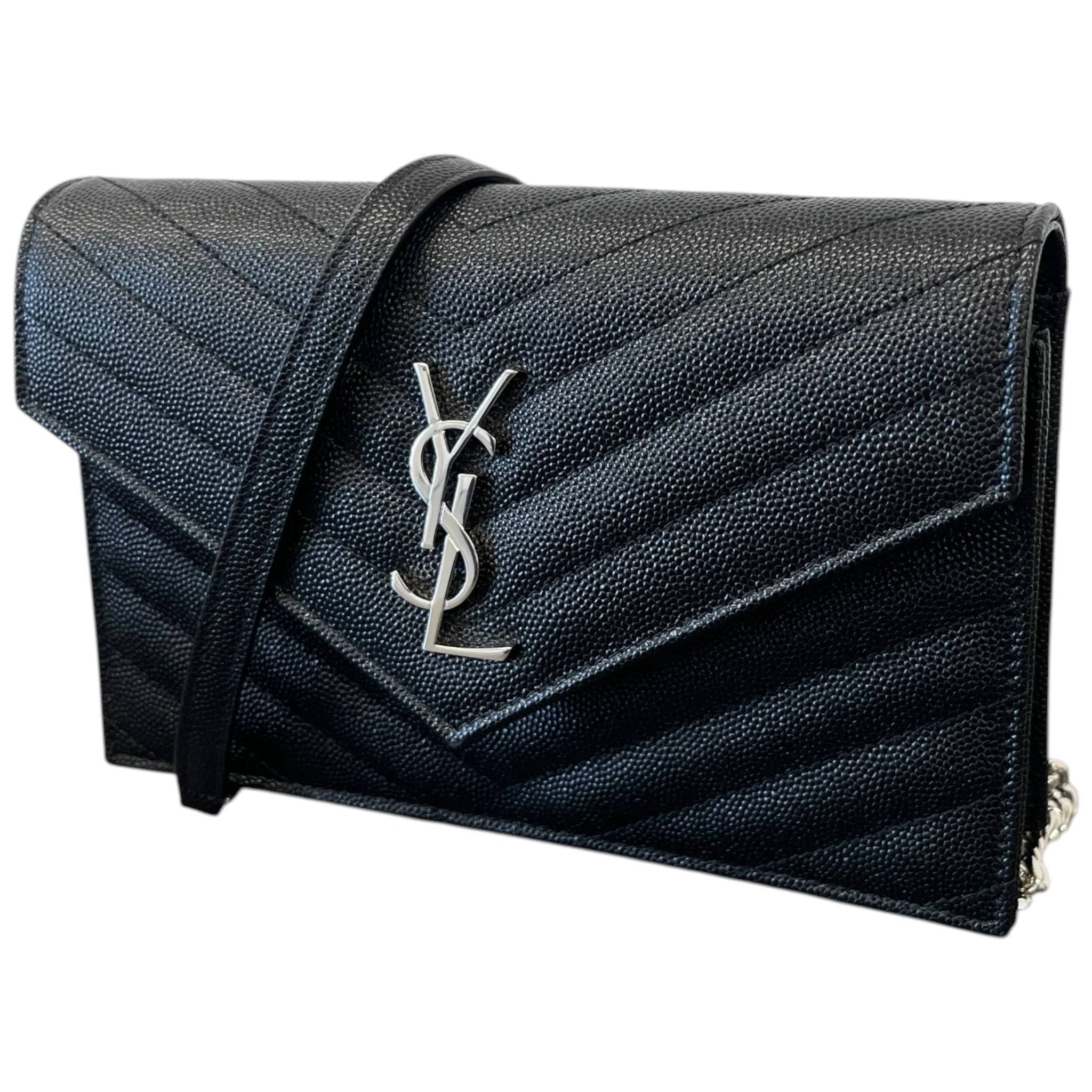 Women's Cassandre Envelope Wallet On Chain Bag Black - Image 5