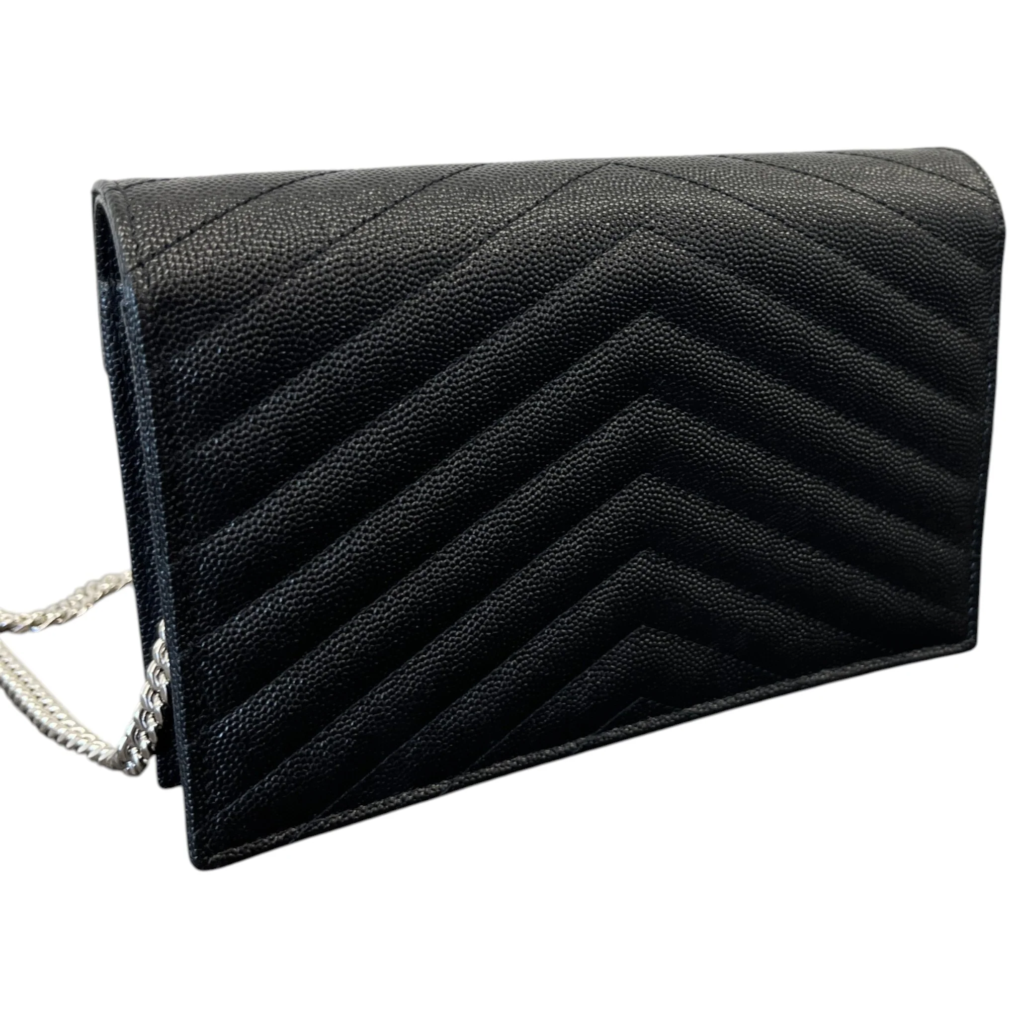 Women's Cassandre Envelope Wallet On Chain Bag Black - Image 8