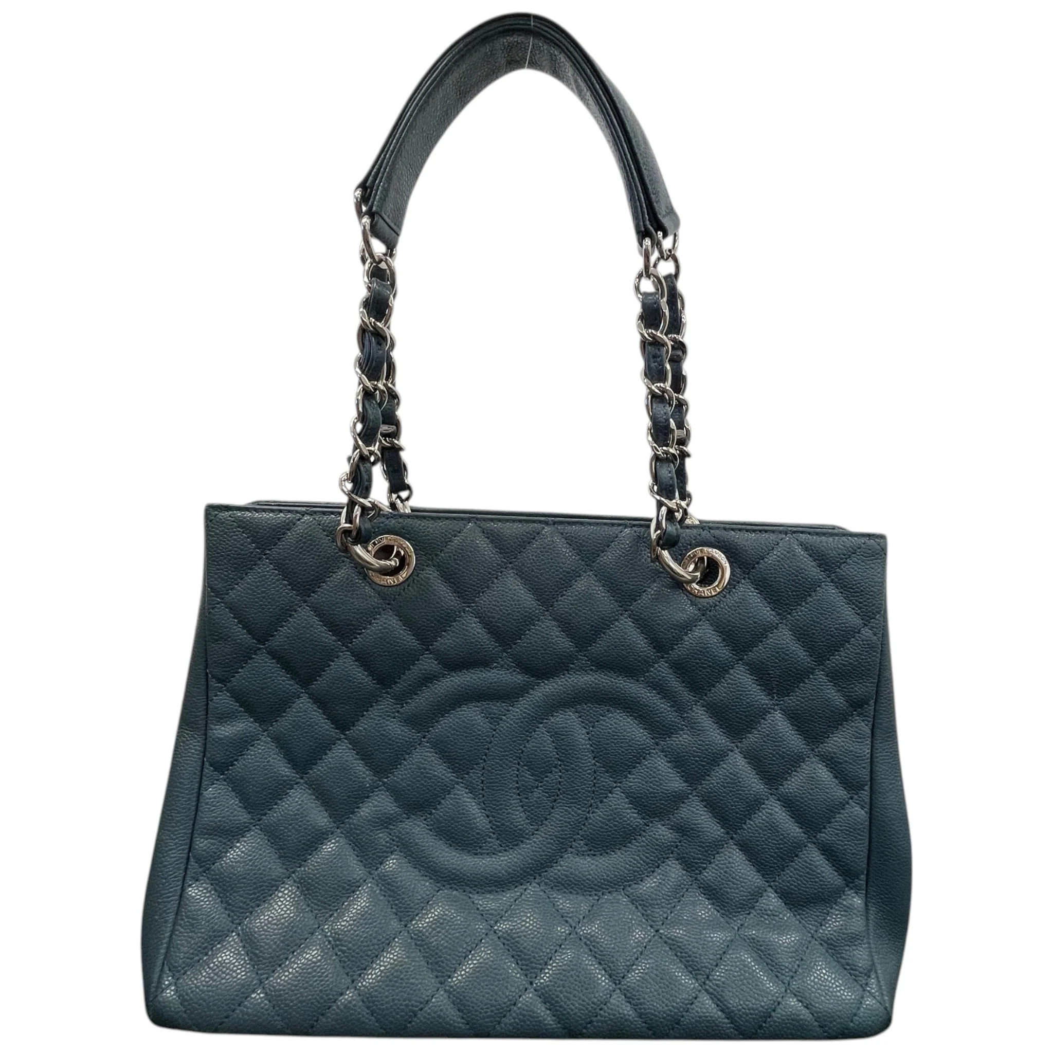 Women's Caviar Grand Shopping Tote Bag Blue