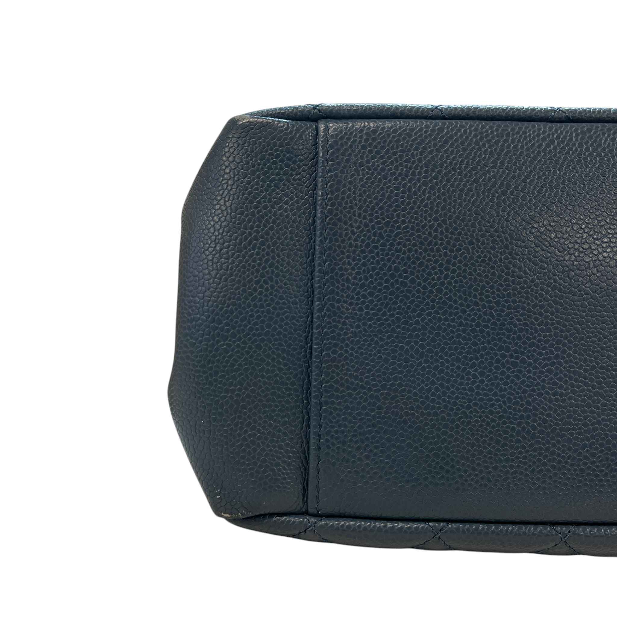 Women's Caviar Grand Shopping Tote Bag Blue - Image 13