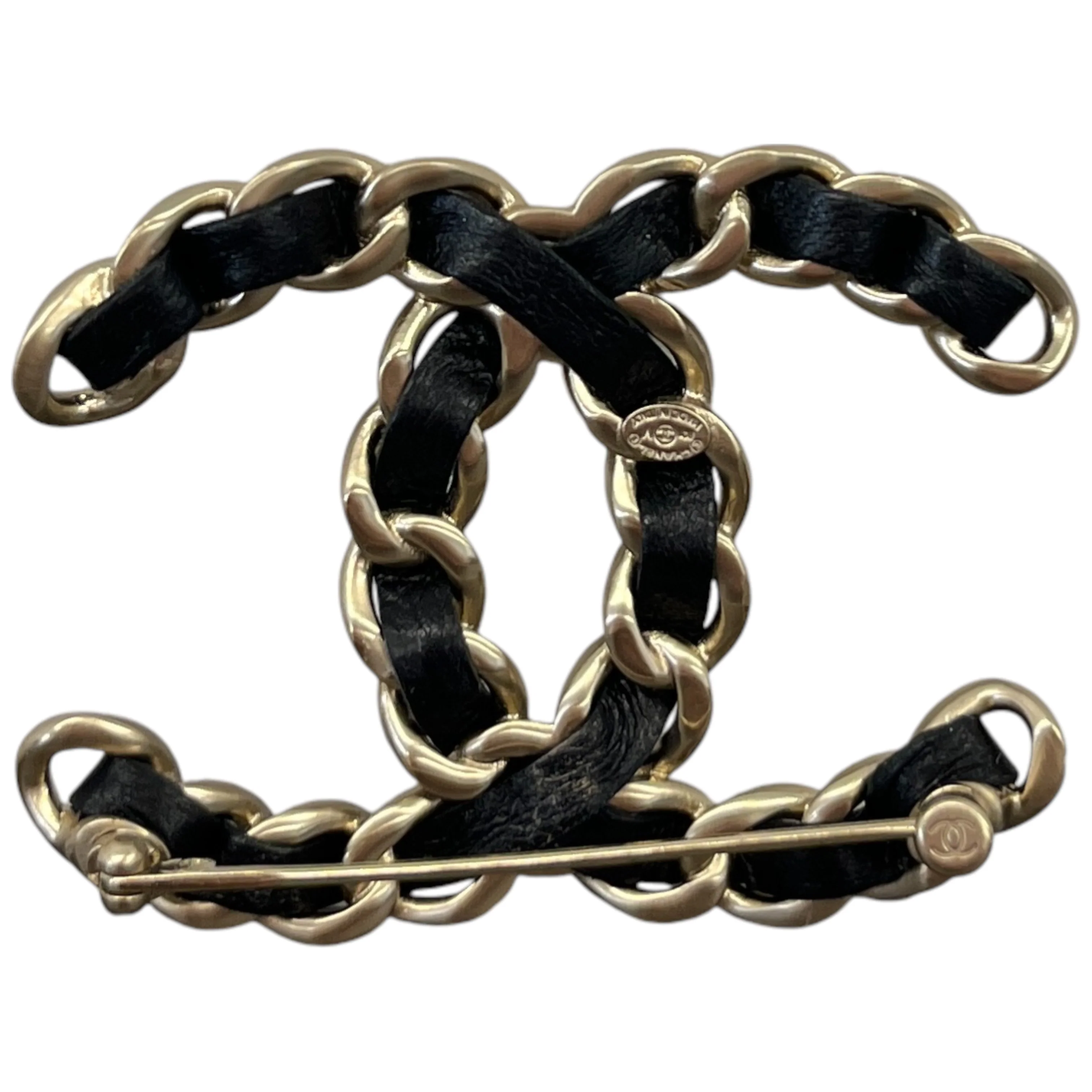 Women's Cc Brooch Black - Image 2