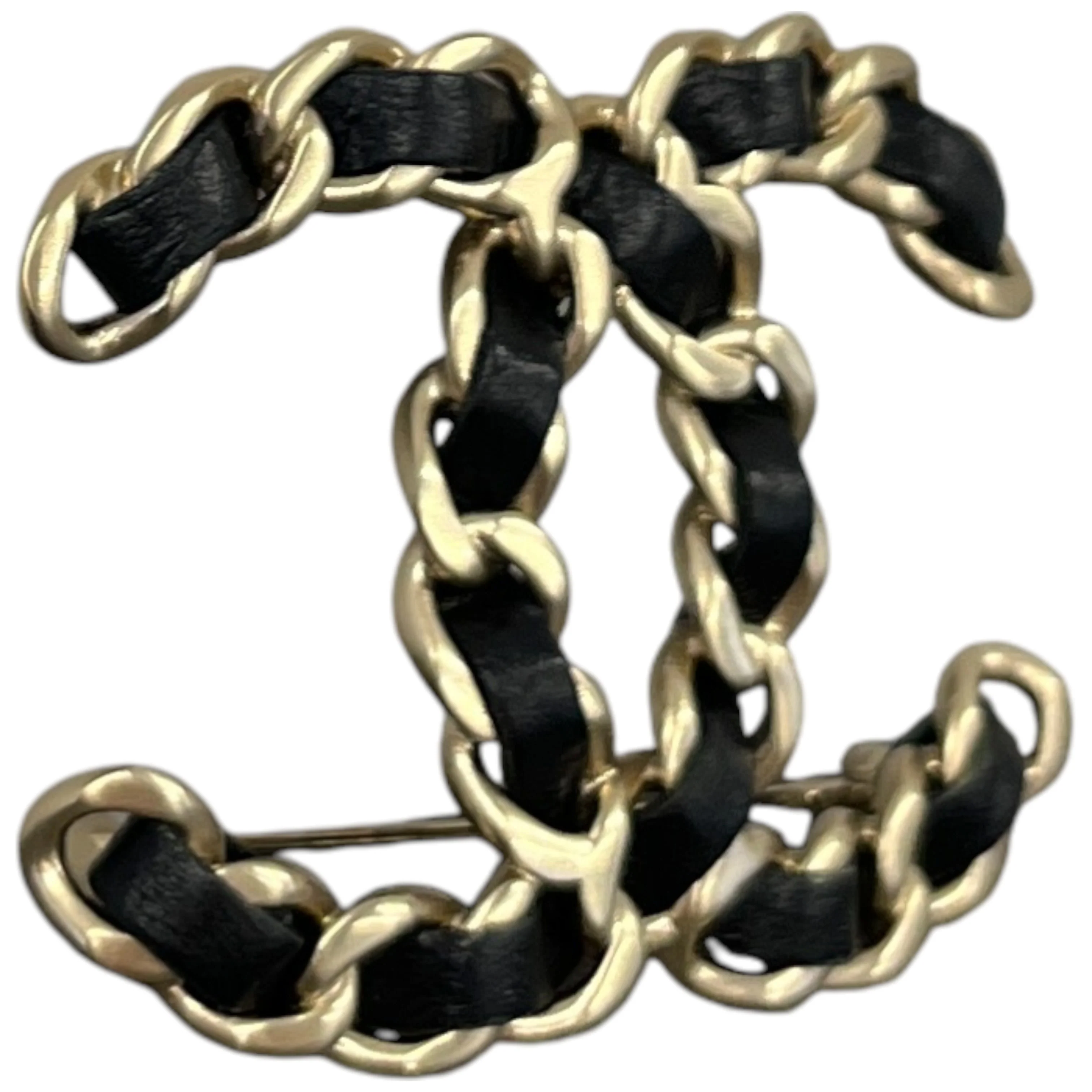 Women's Cc Brooch Black - Image 3
