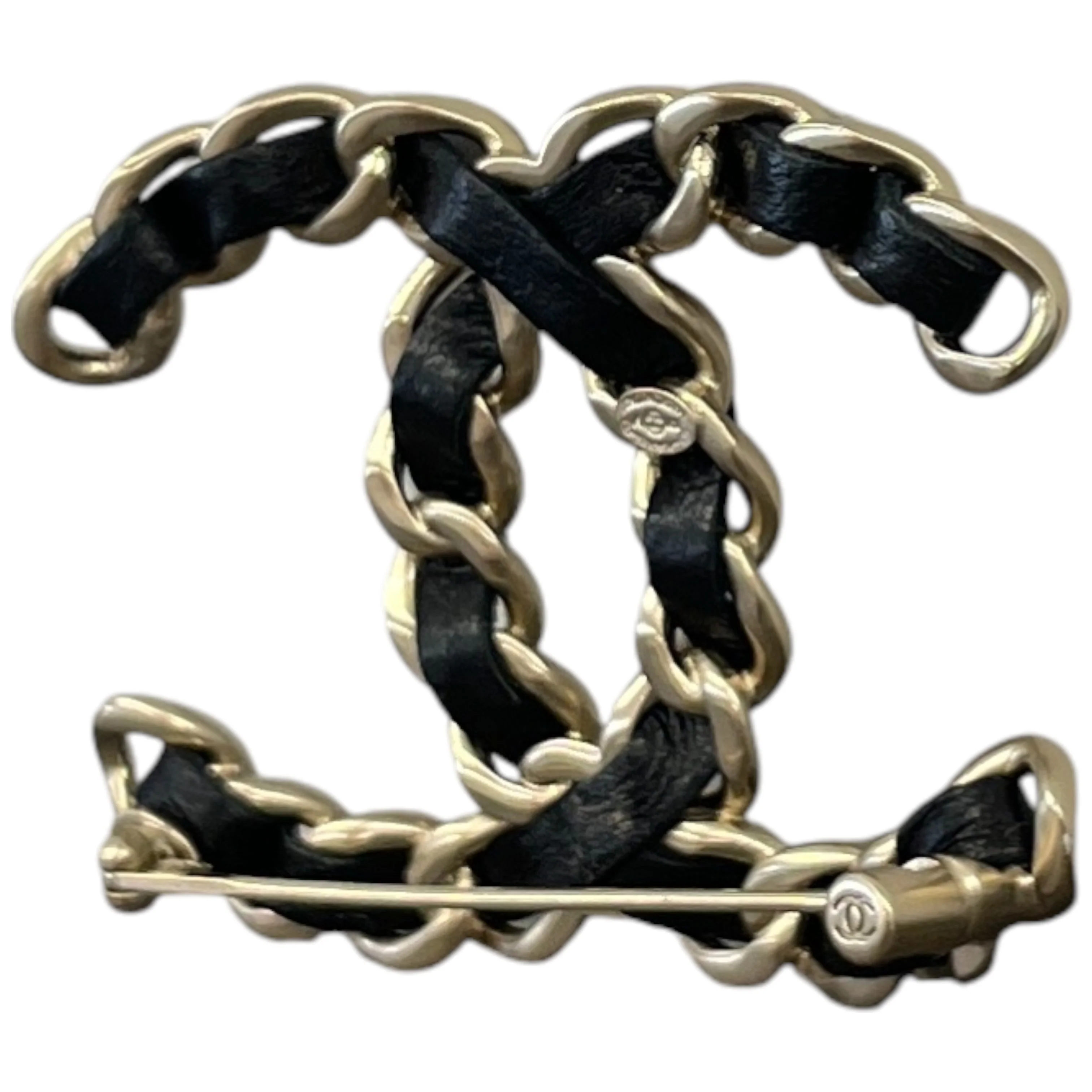 Women's Cc Brooch Black - Image 6