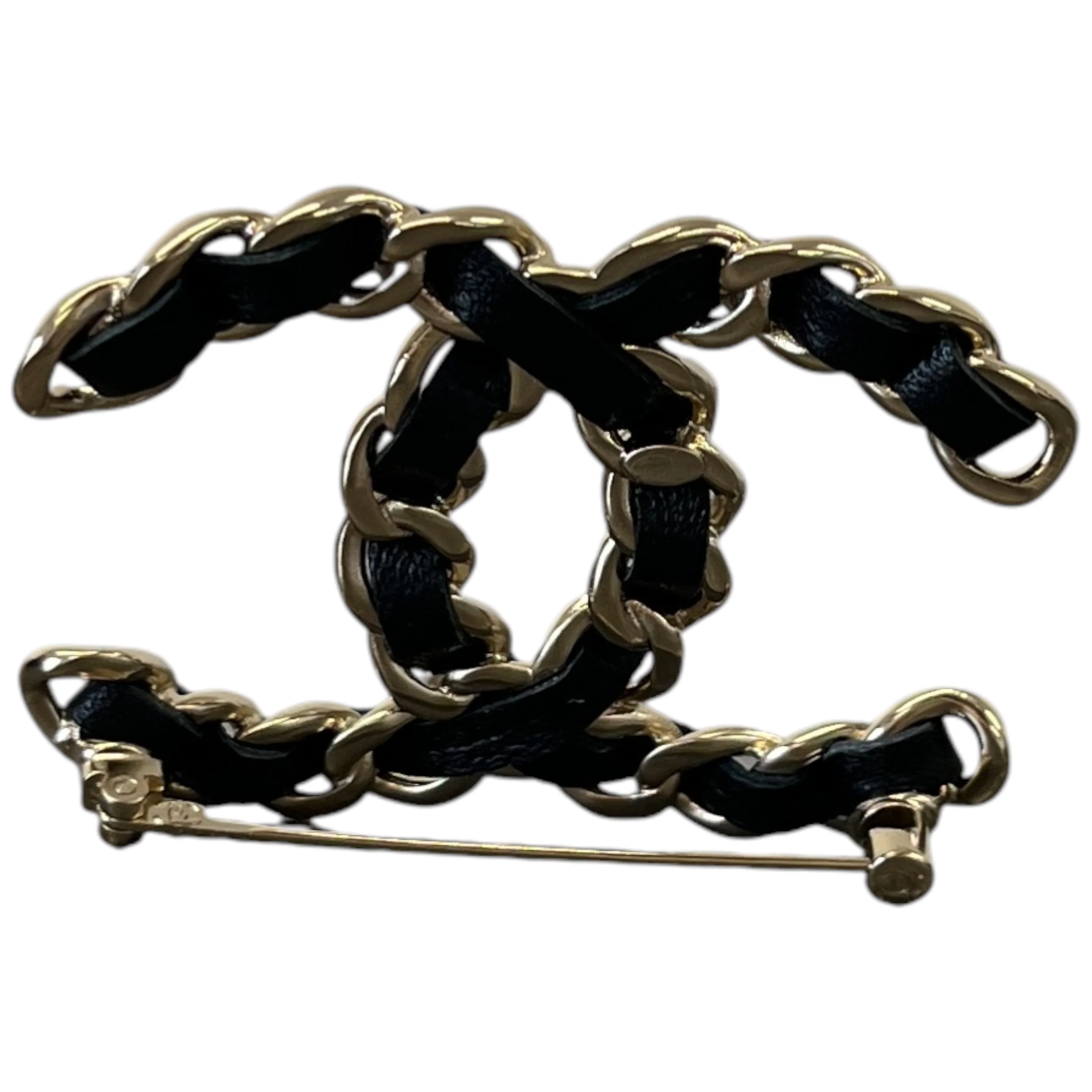 Women's Cc Brooch Black - Image 2