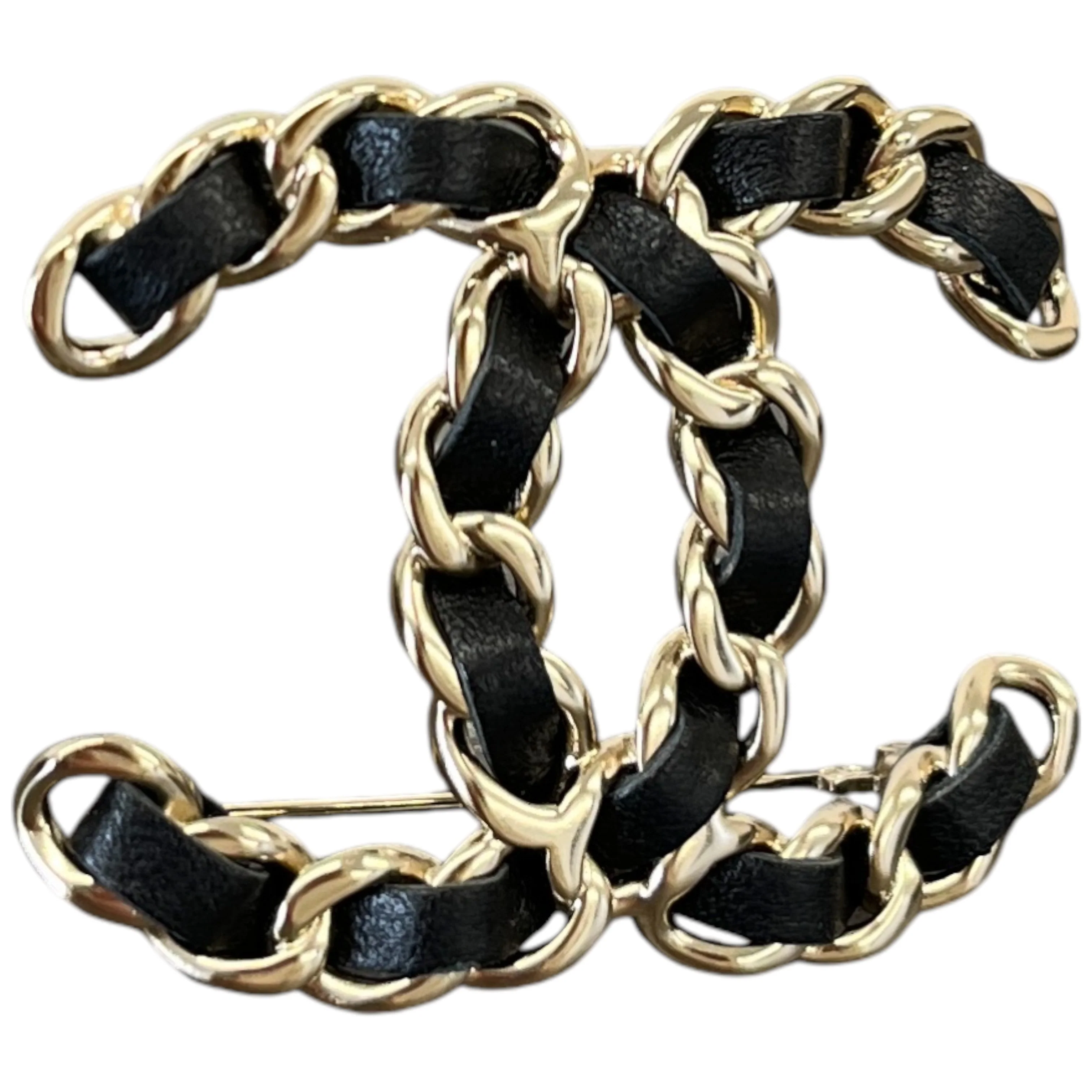 Women's Cc Brooch Black - Image 3