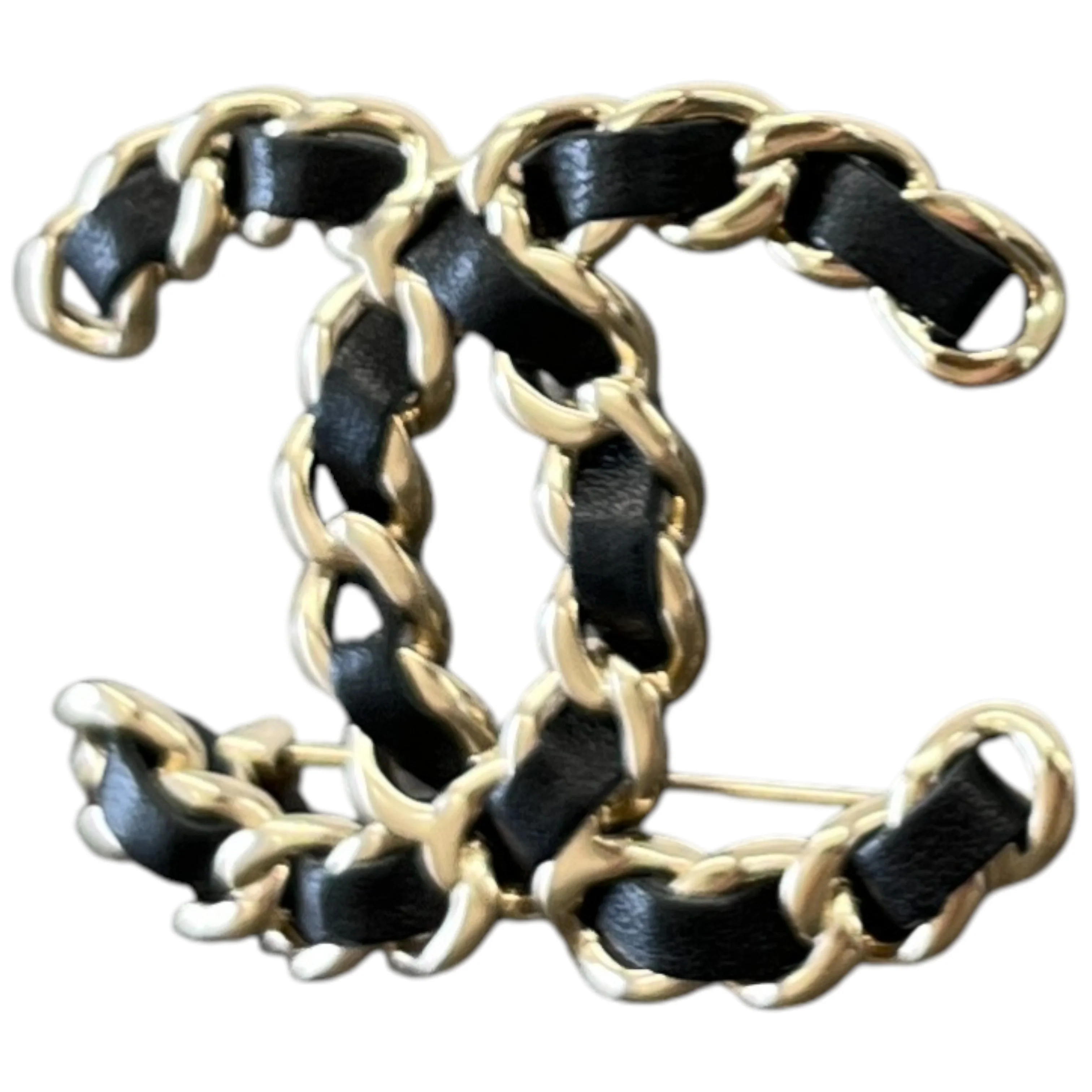 Women's Cc Brooch Black - Image 4