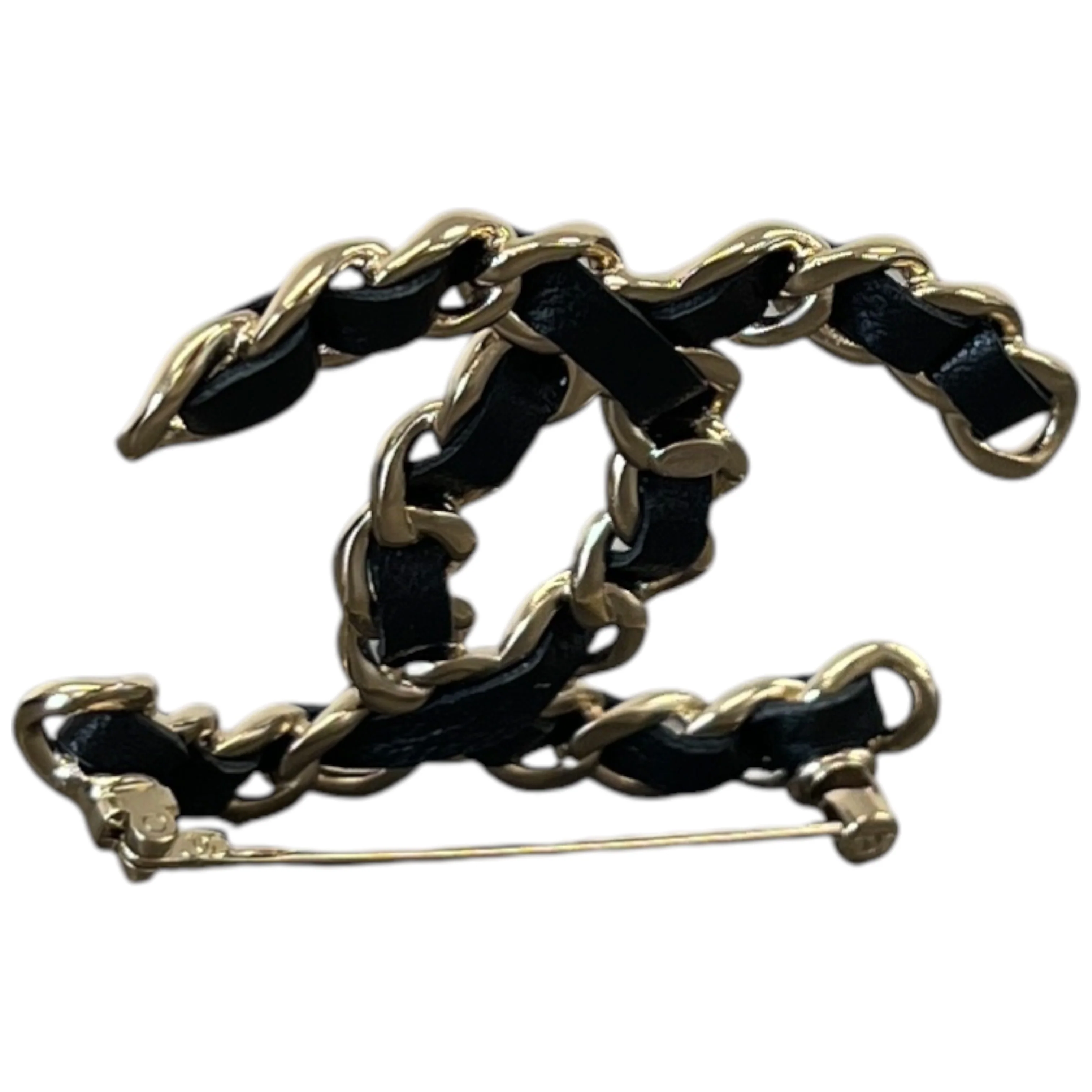 Women's Cc Brooch Black - Image 5