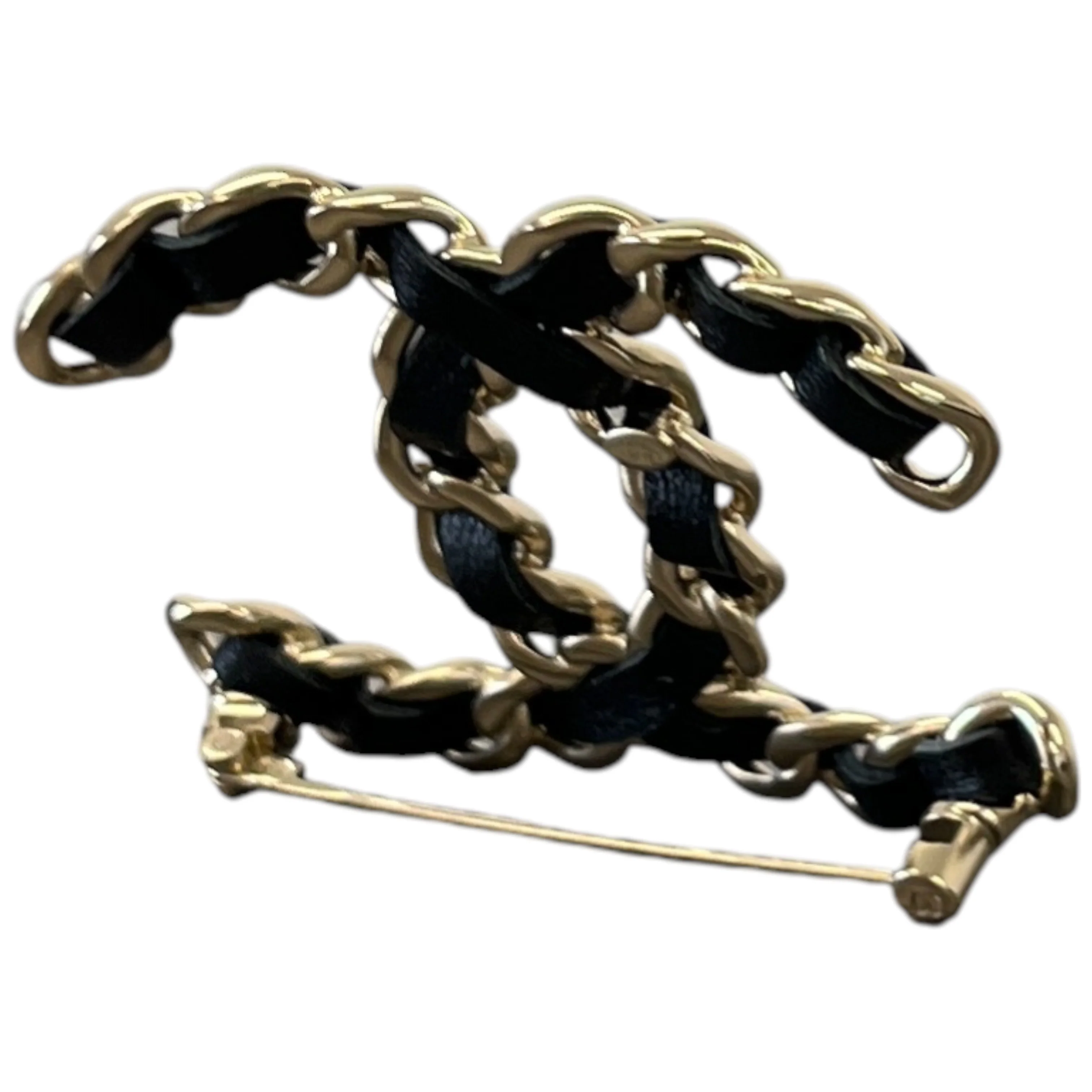 Women's Cc Brooch Black - Image 6