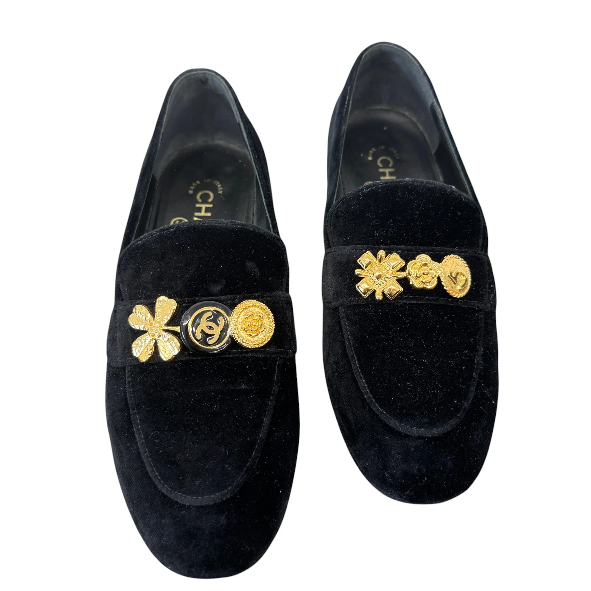 Women's Cc Charm Loafers Black Size EU 37 / UK 4 - Image 6