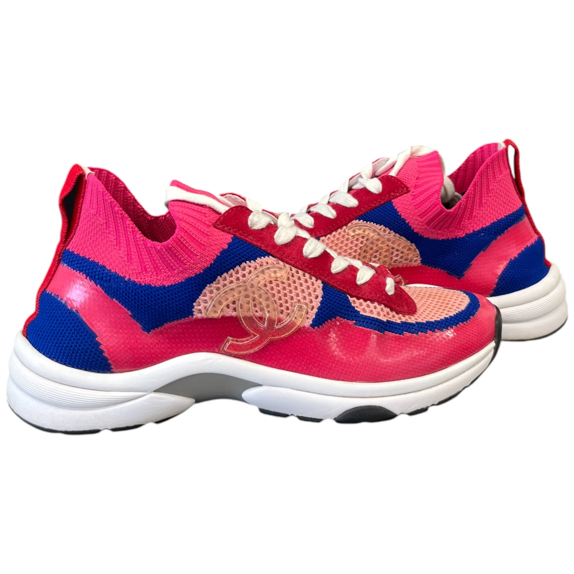 Women's Cc Cloth Runner Low Trainers Pink Size EU 37.5 / UK 4.5 - Image 3