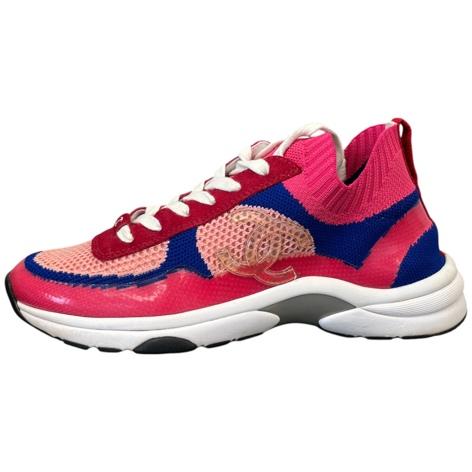 Women's Cc Cloth Runner Low Trainers Pink Size EU 37.5 / UK 4.5 - Image 5