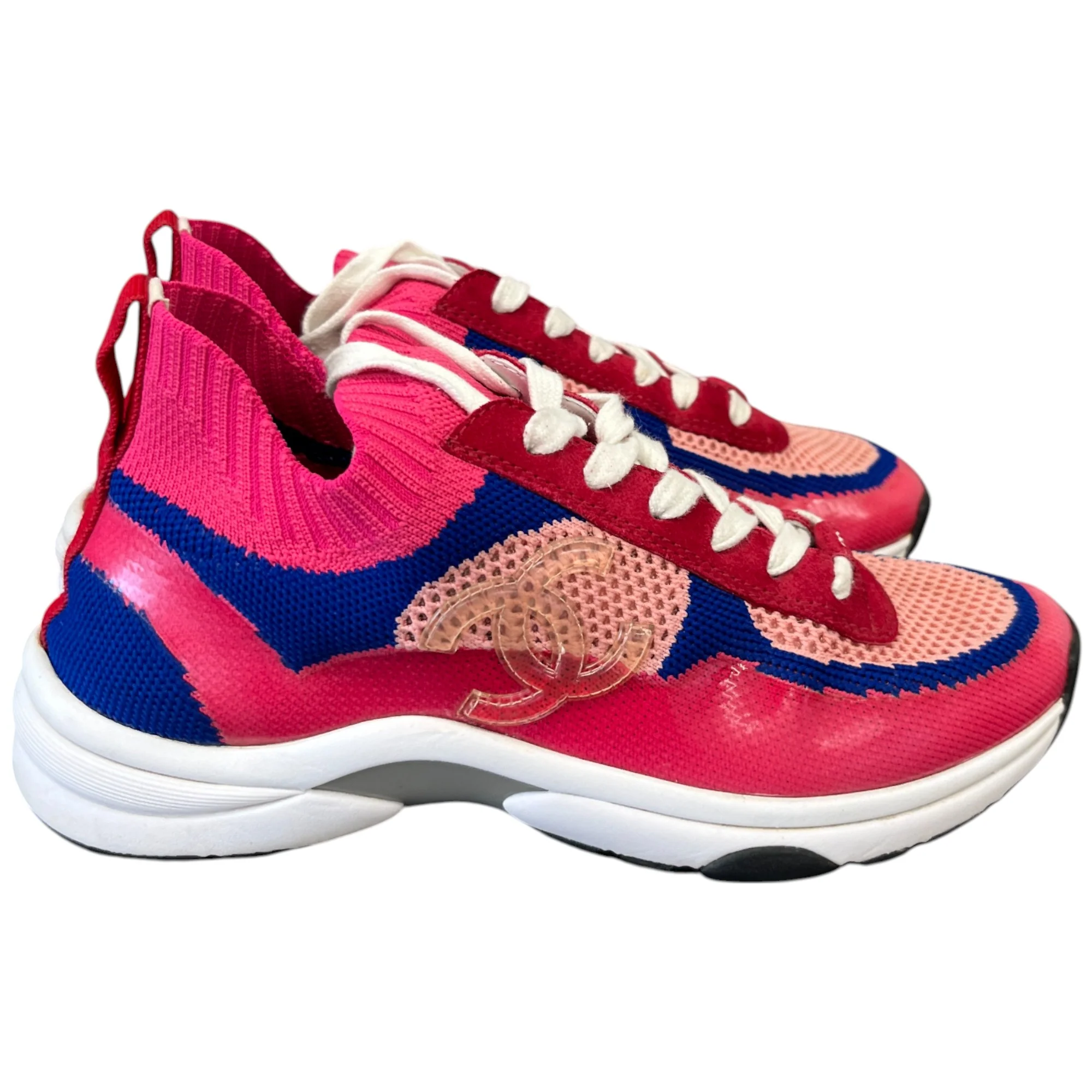 Women's Cc Cloth Runner Low Trainers Pink Size EU 37.5 / UK 4.5 - Image 8