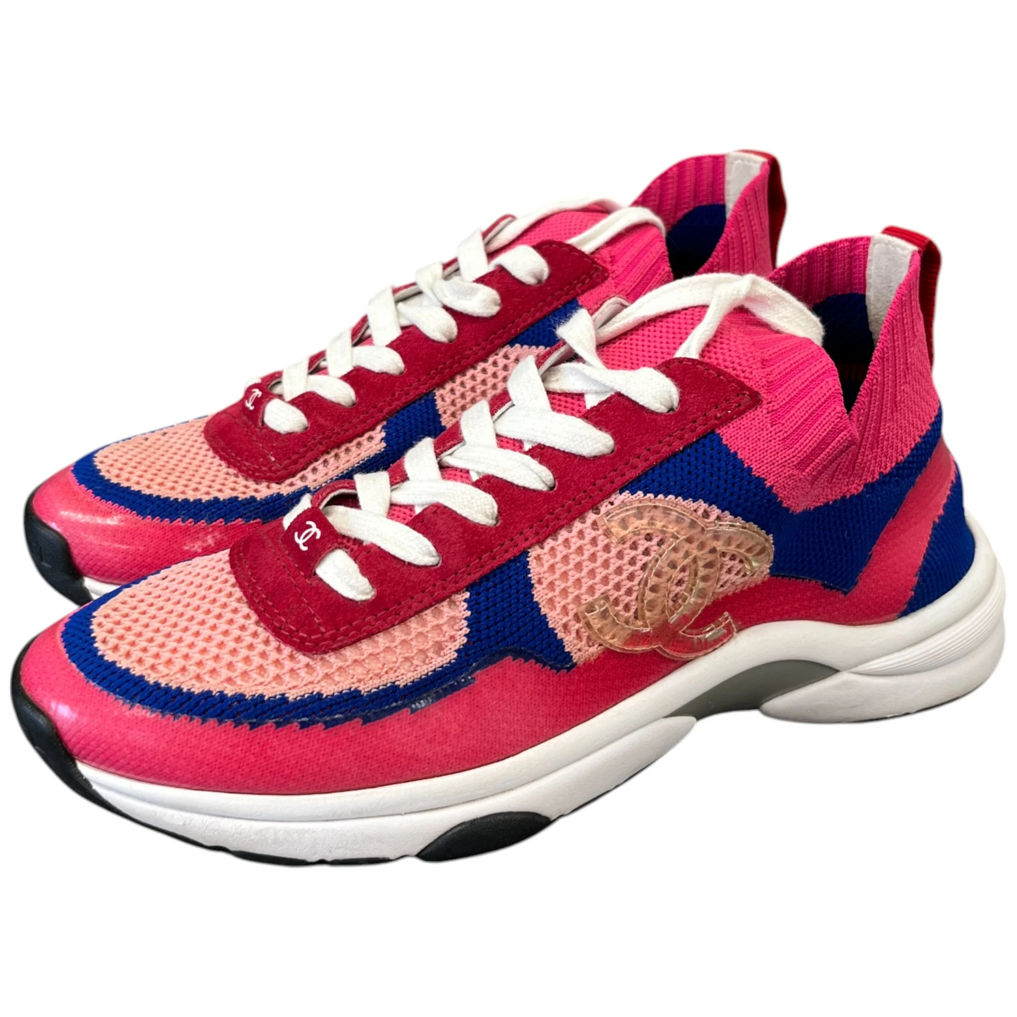 Women's Cc Cloth Runner Low Trainers Pink Size EU 37.5 / UK 4.5 - Image 9