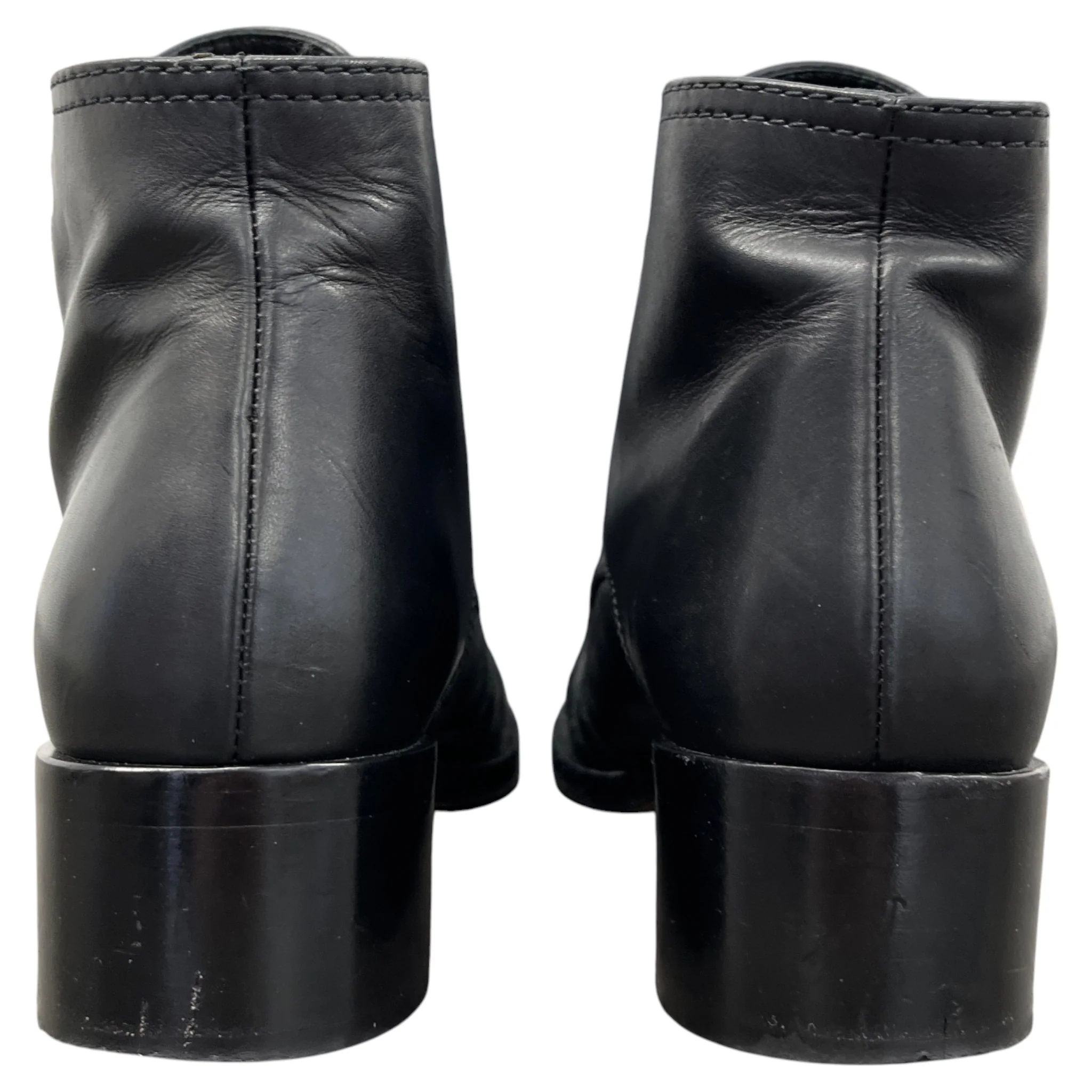 Women's Cc Lace Up Cap Ankle Boots Black Size EU 37.5 / UK 4.5 - Image 7