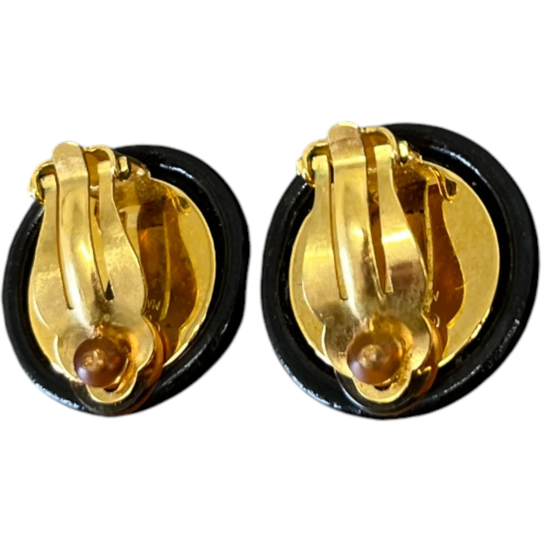 Women's Cc Logo Earrings Black - Image 6