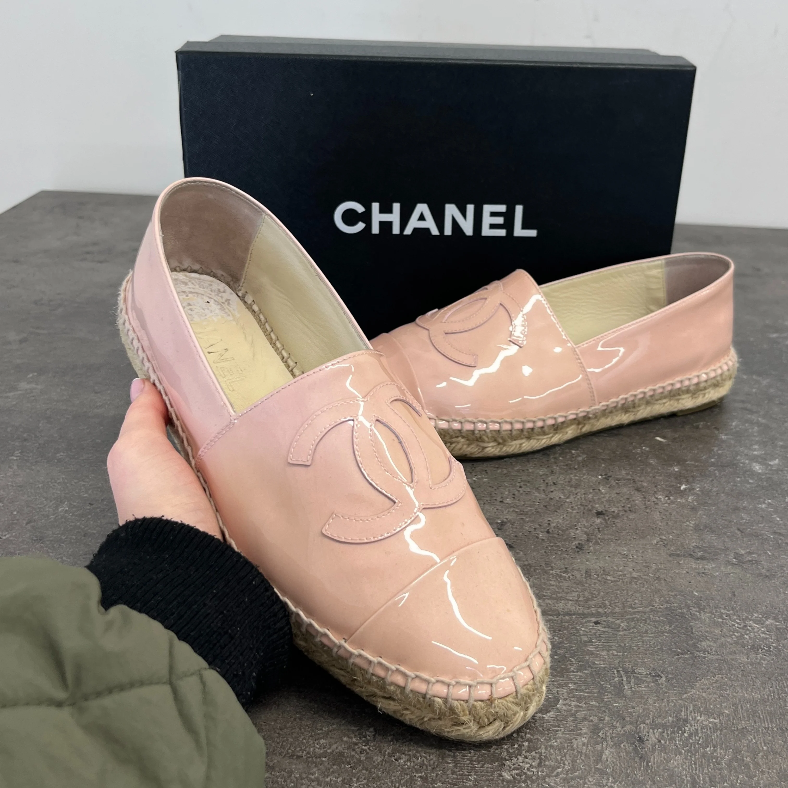 Women's Cc Logo Espadrilles Pink Size EU 38 / UK 5 - Image 12
