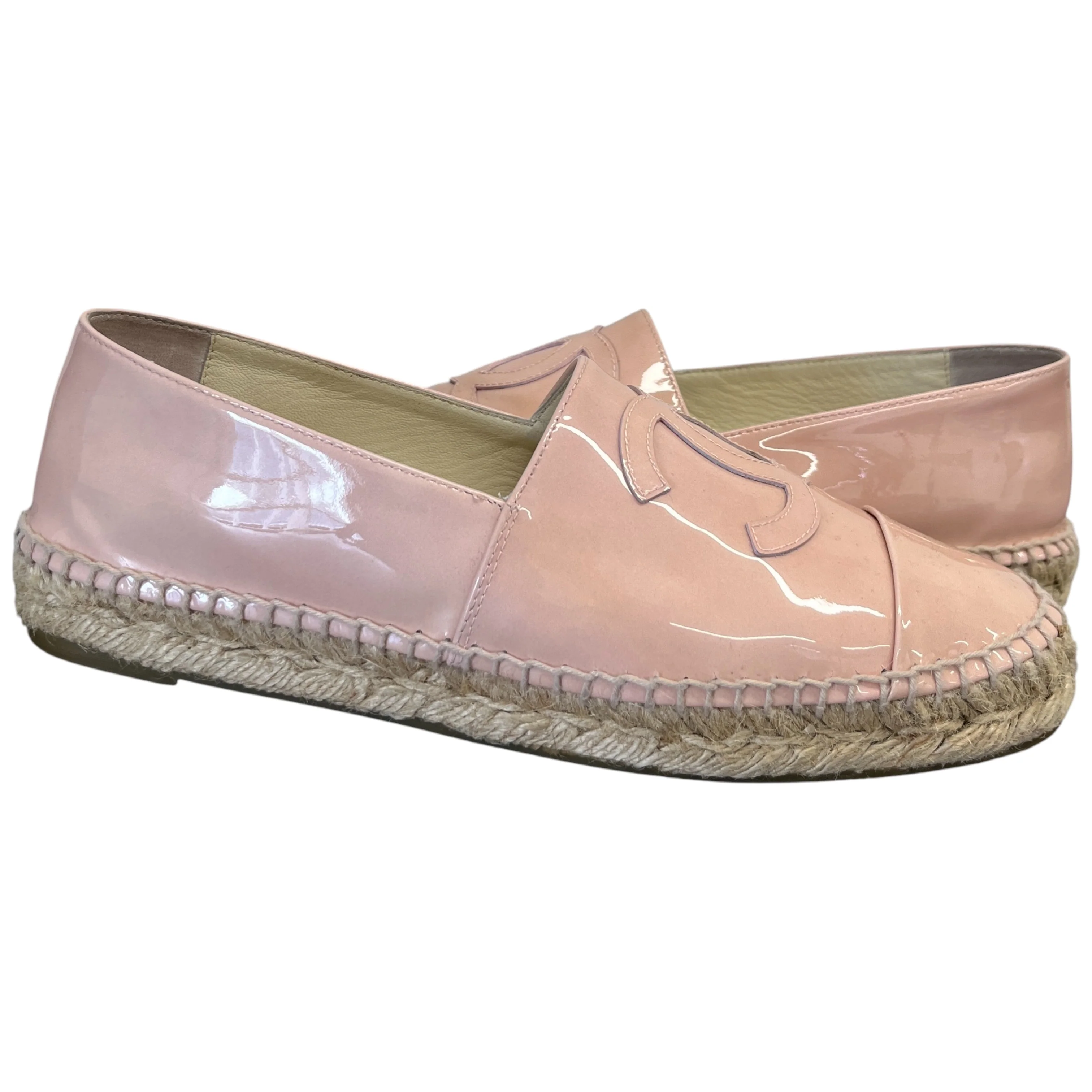 Women's Cc Logo Espadrilles Pink Size EU 38 / UK 5 - Image 3