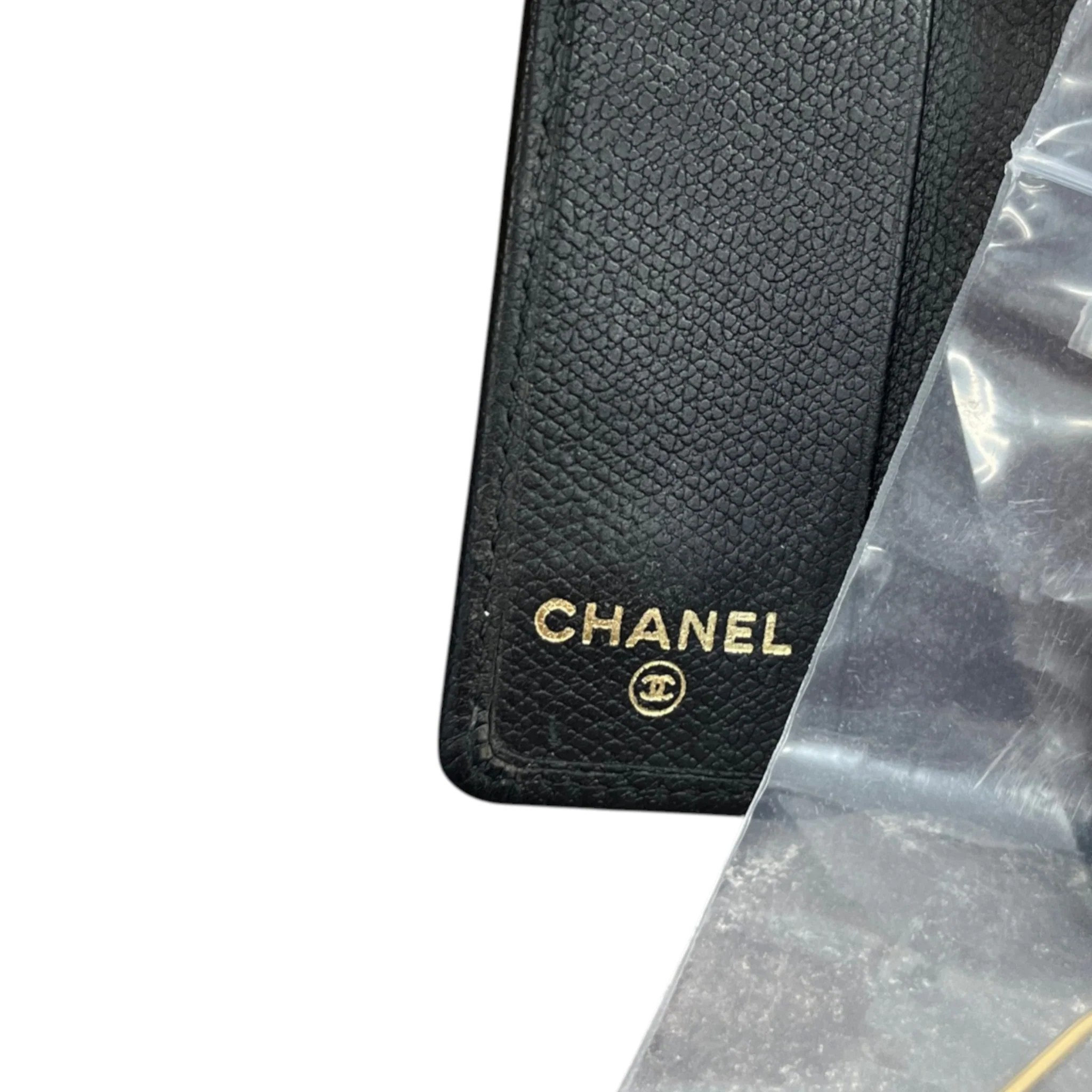 Women's Cc Logo Key Case Wallet Black - Image 7