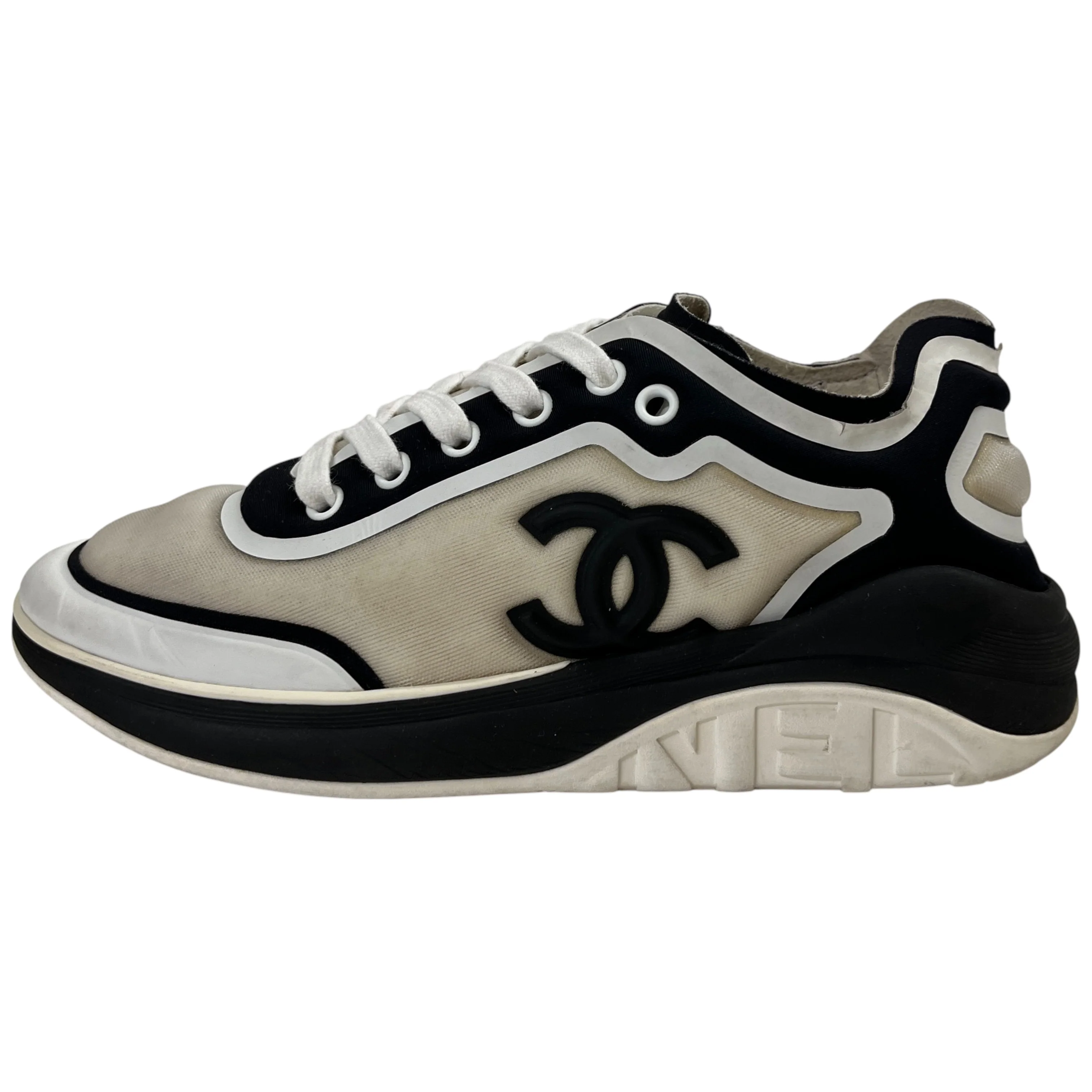 Women's Cc Logo Low Trainers Black Size EU 36 / UK 3 - Image 5
