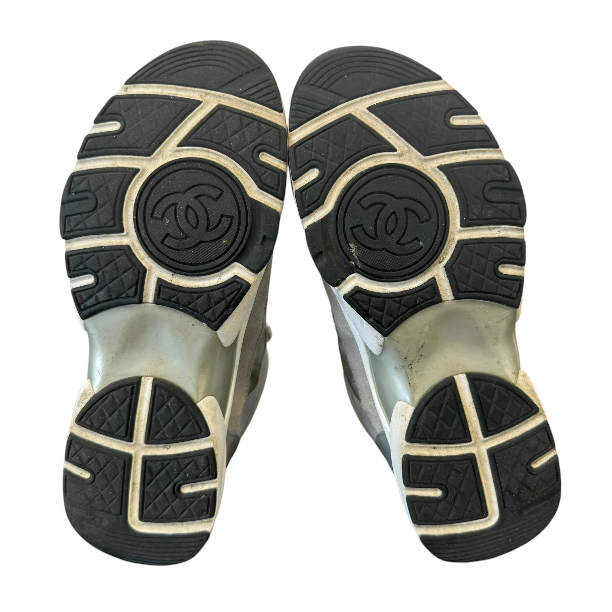 Women's Cc Logo Low Trainers Grey Size EU 38 / UK 5 - Image 10